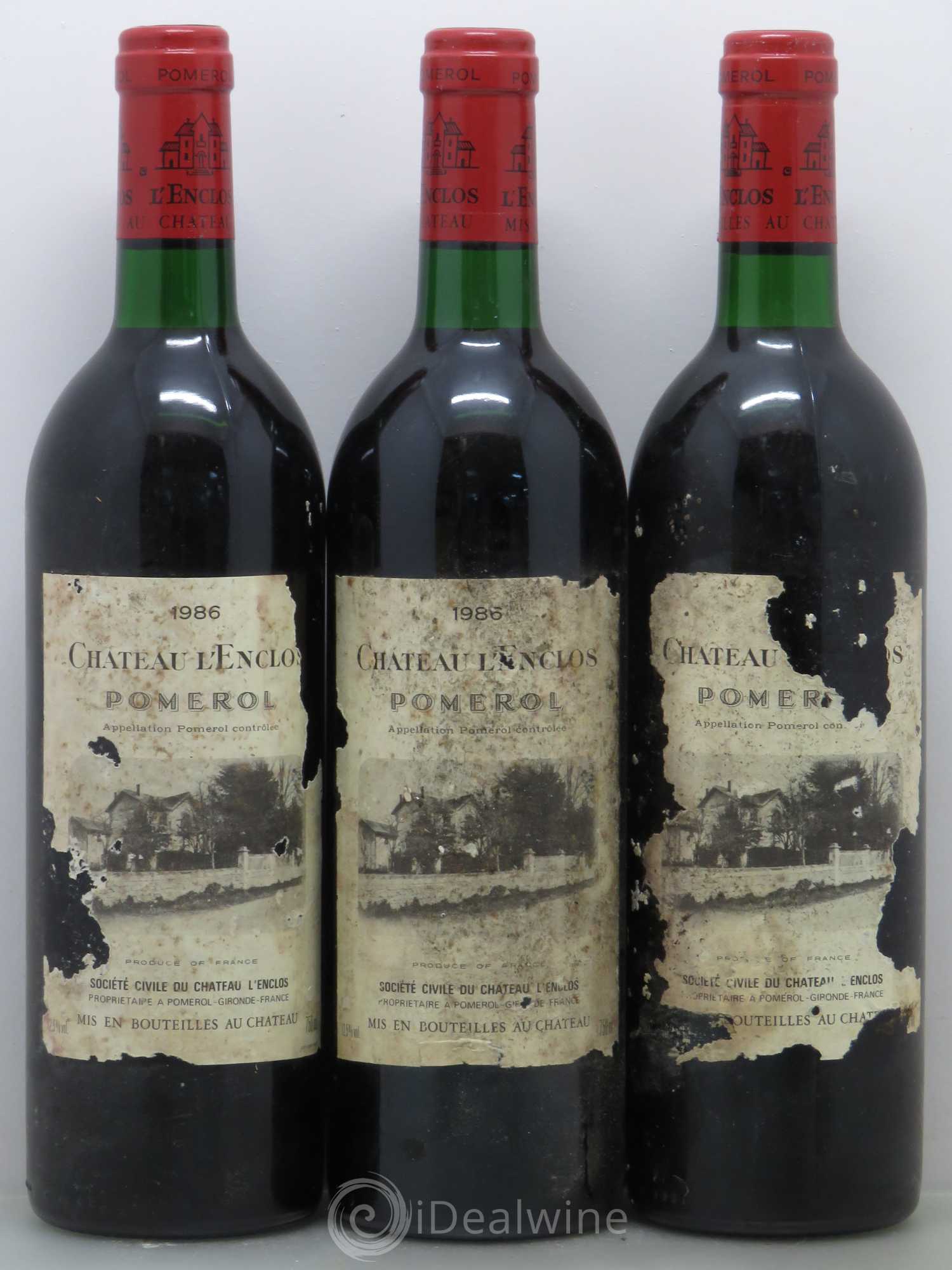 Château l' Enclos 1986 - Lot de 6 bouteilles - 2