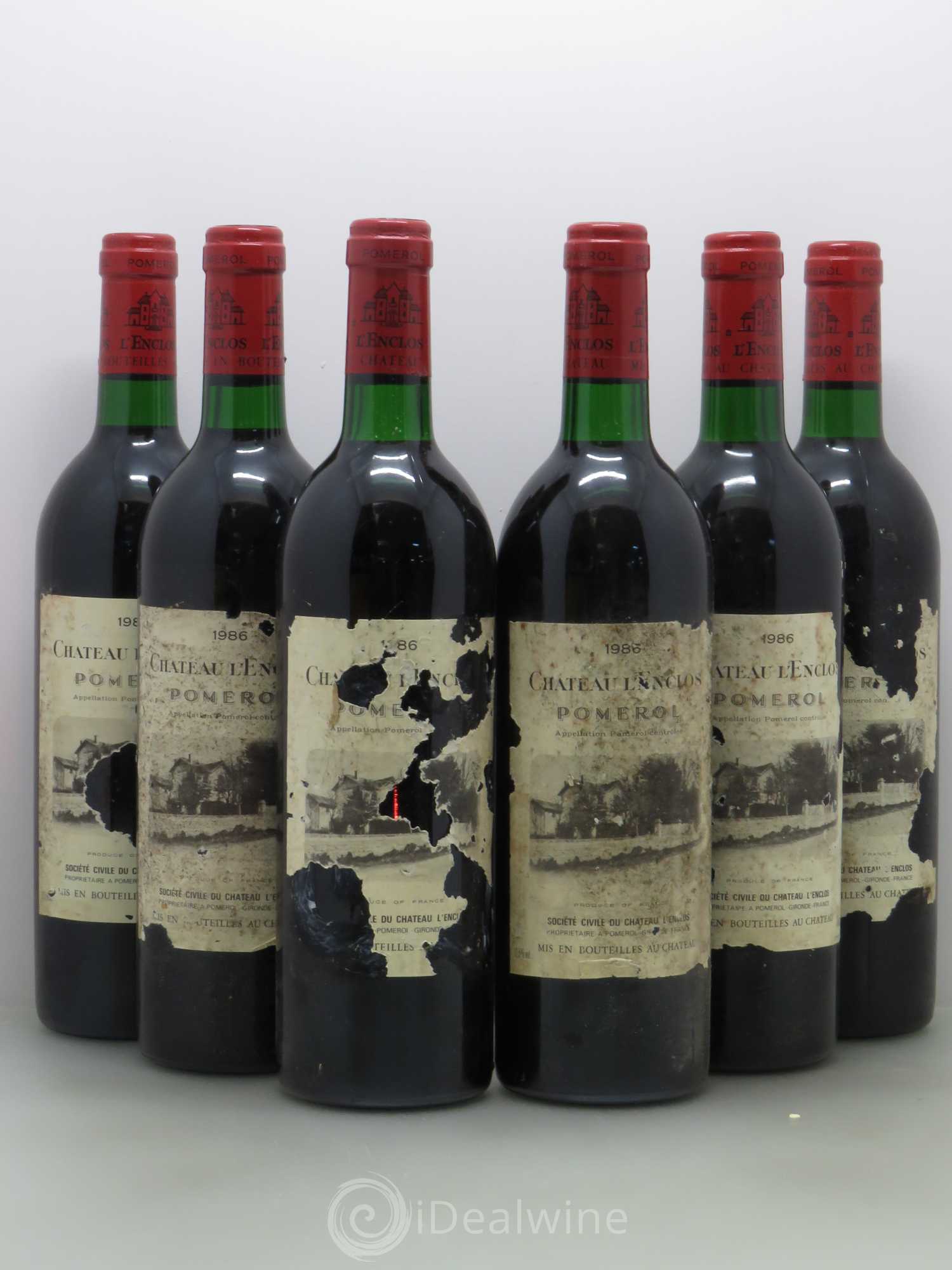 Château l' Enclos 1986 - Lot de 6 bouteilles - 0