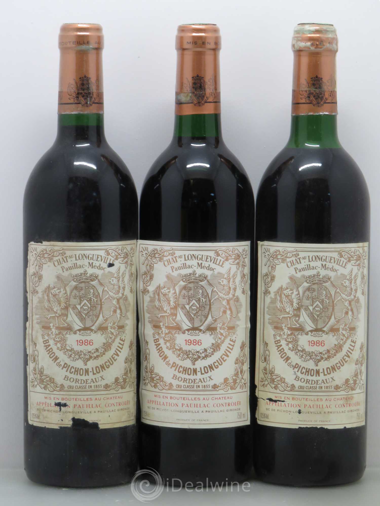 Pichon Longueville Baron 2ème Grand Cru Classé 1986 - Lot de 6 bouteilles - 2