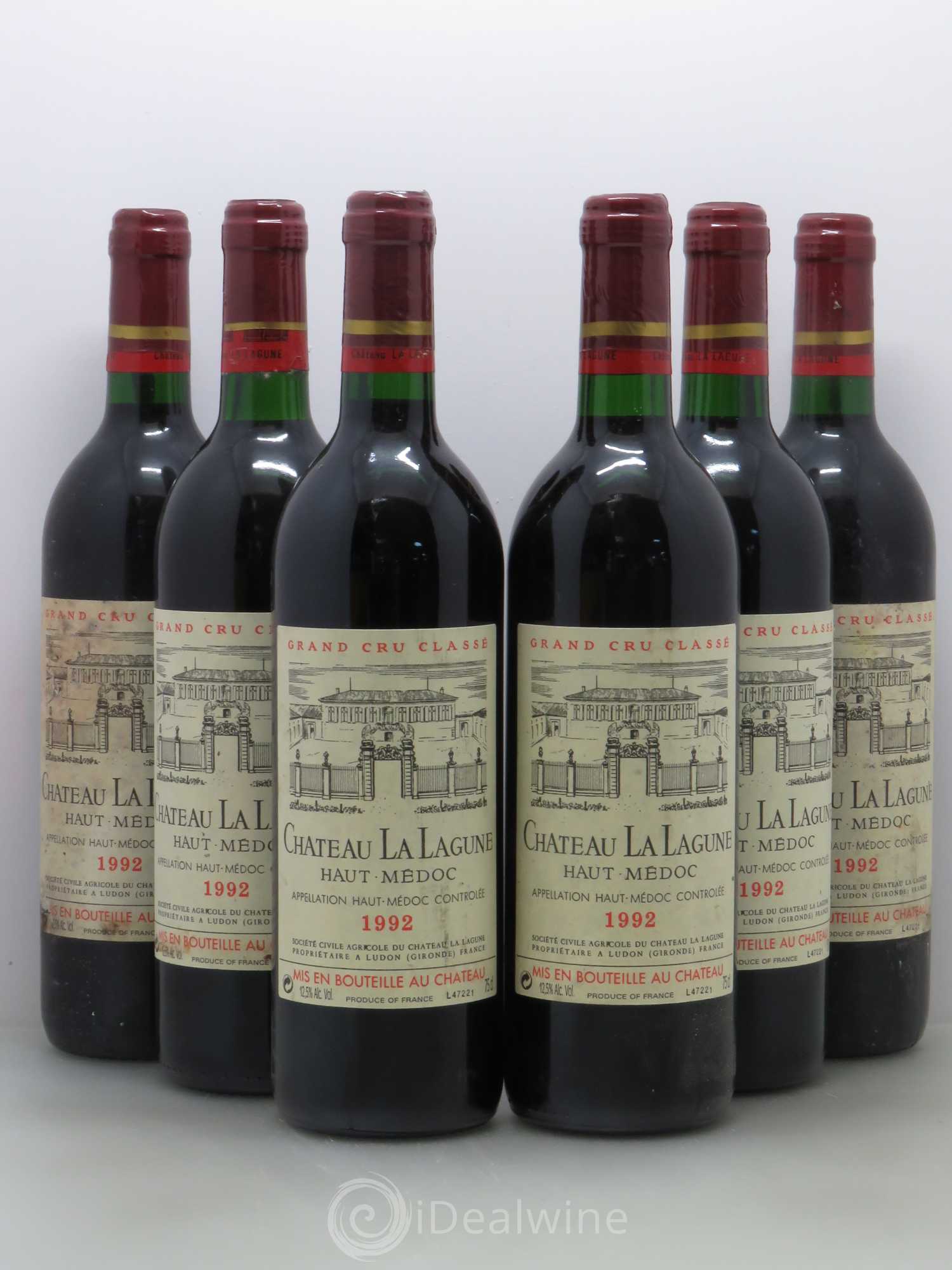 Château la Lagune 3ème Grand Cru Classé 1992 - Lot de 6 bouteilles - 0