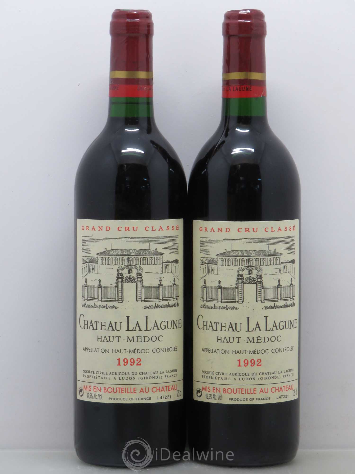 Château la Lagune 3ème Grand Cru Classé 1992 - Lot de 2 bouteilles - 0