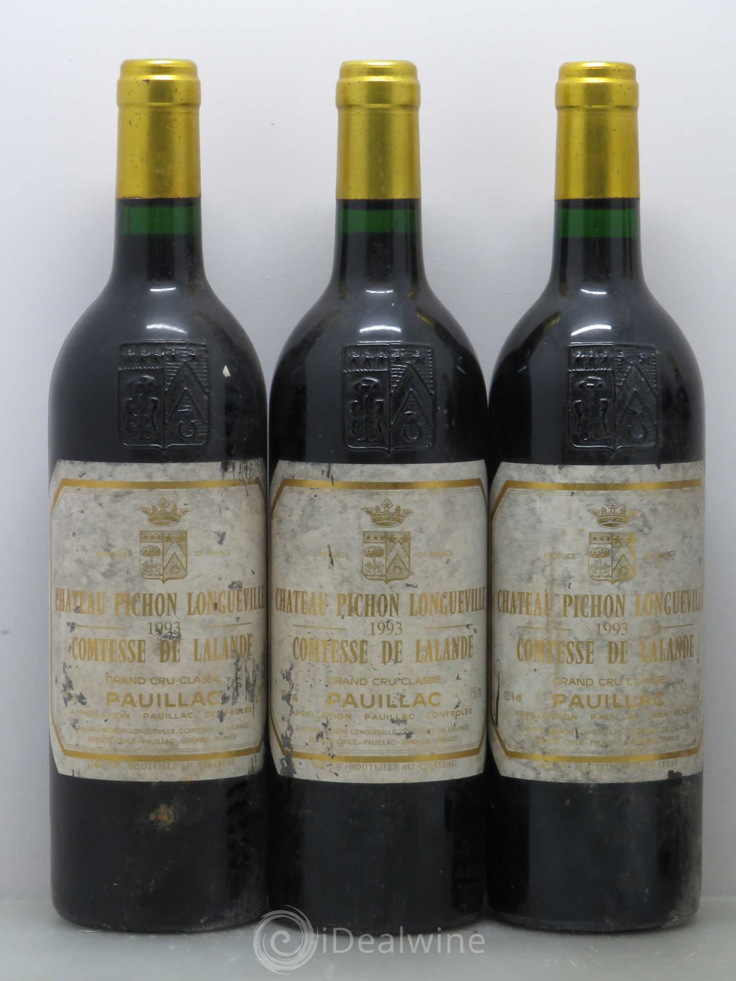 Château Pichon Longueville Comtesse de Lalande 2ème Grand Cru Classé 1993 - Lot de 5 bouteilles - 1