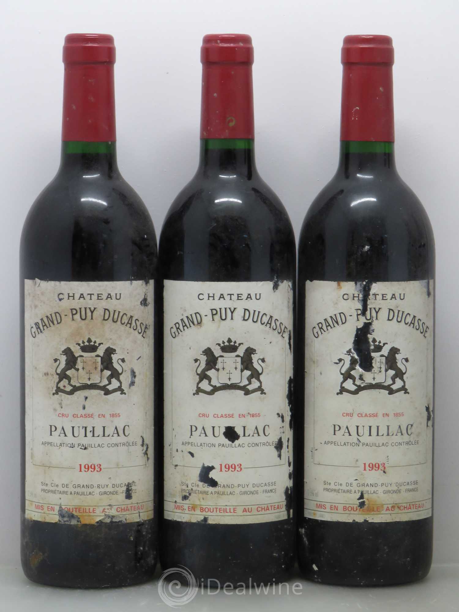 Château Grand Puy Ducasse 5ème Grand Cru Classé 1993 - Lot de 5 bouteilles - 1