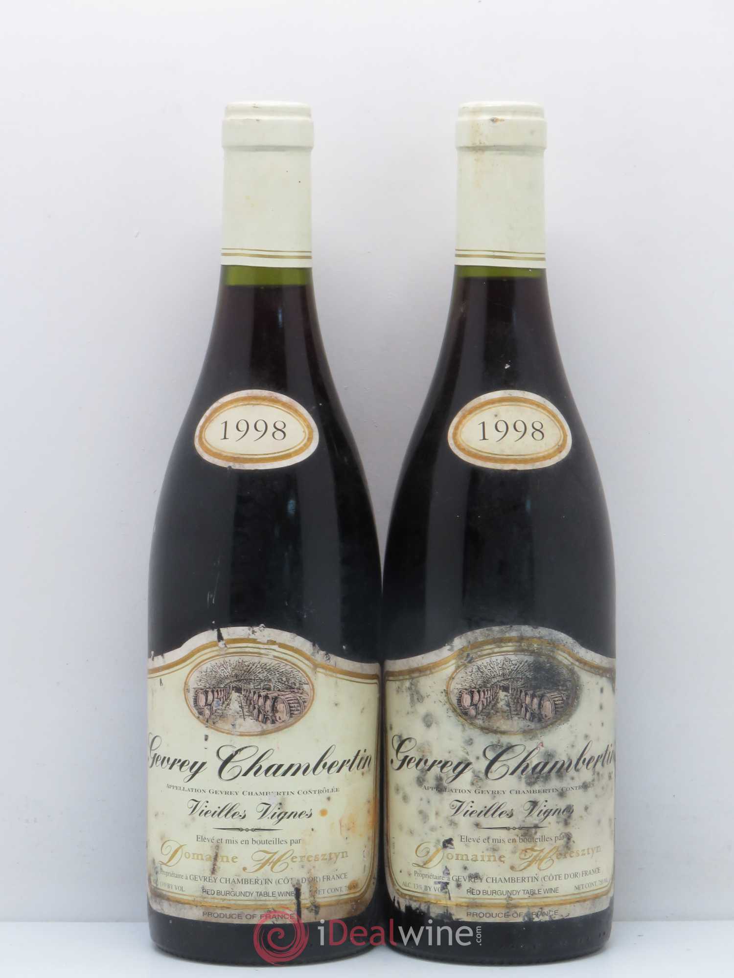 Gevrey-Chambertin Vielles Vignes Domaine Heresztyn 1998 - Posten von 2 Flaschen - 0