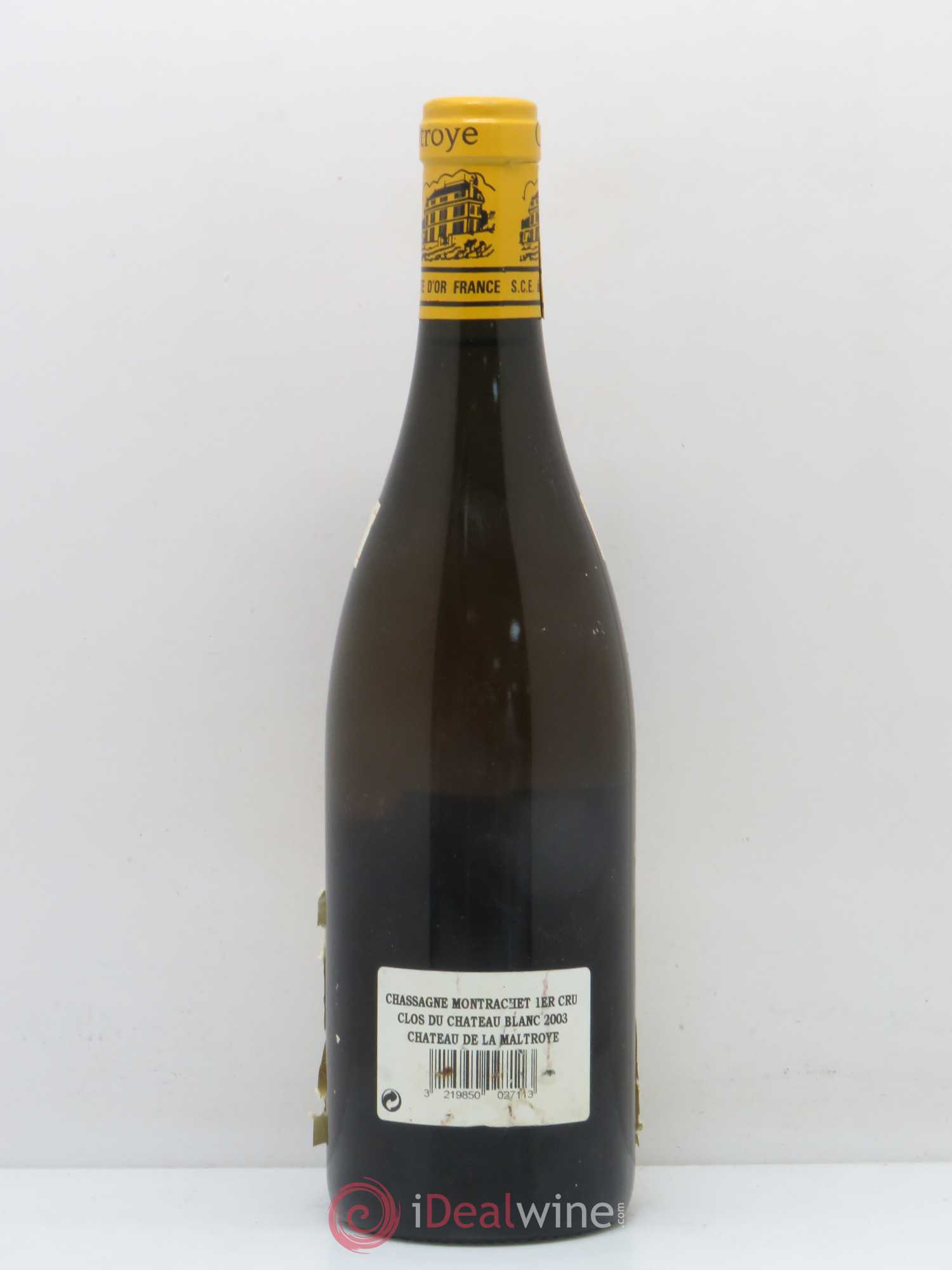 Chassagne-Montrachet Clos du Château de la Maltroye Chateau de La Maltroye 2003 - Posten von 1 Flasche - 1
