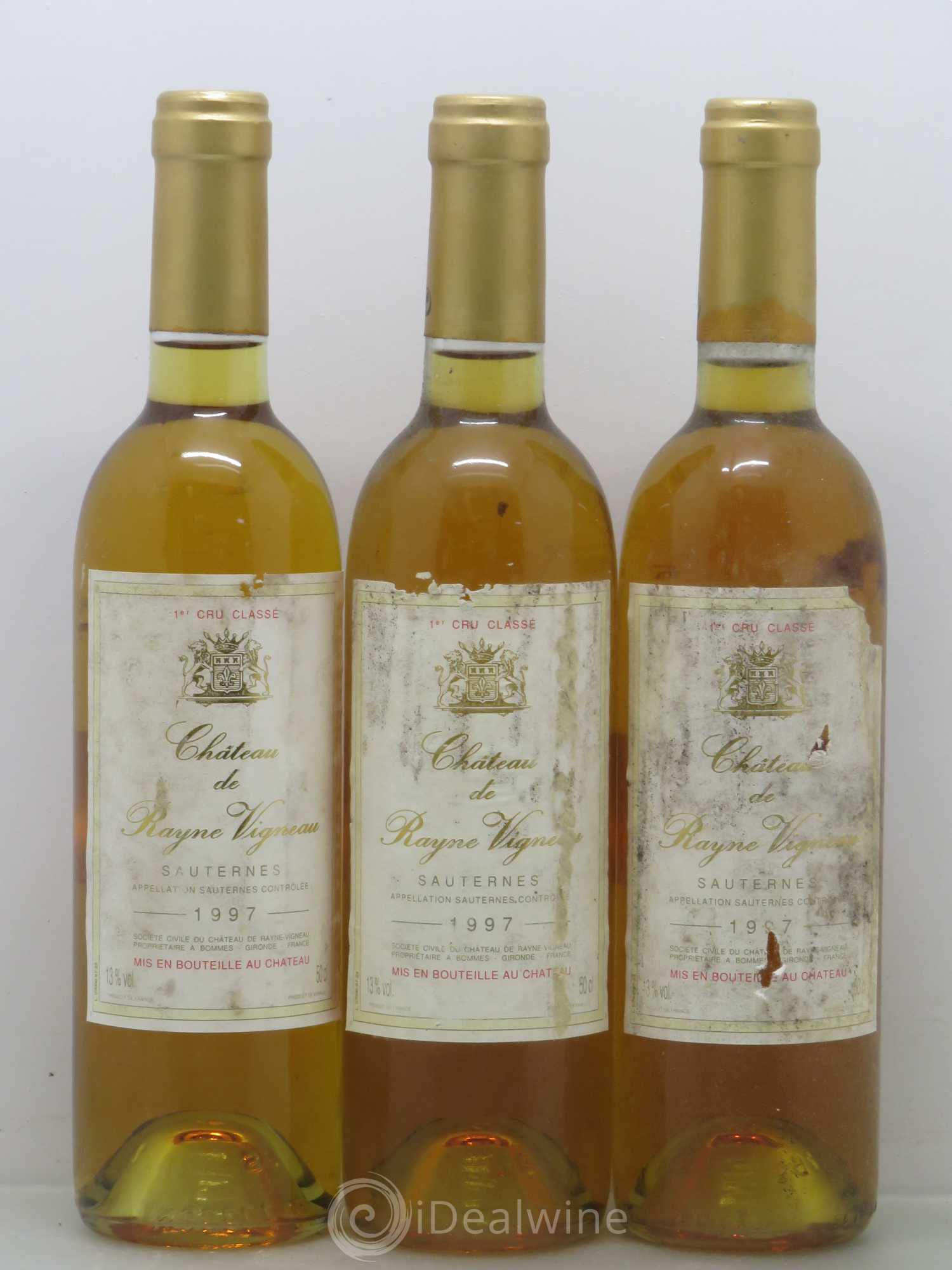 Château de Rayne Vigneau 1er Grand Cru Classé (50cl) (sans prix de réserve) 1997 - Lotto di 6 bottiglie - 2
