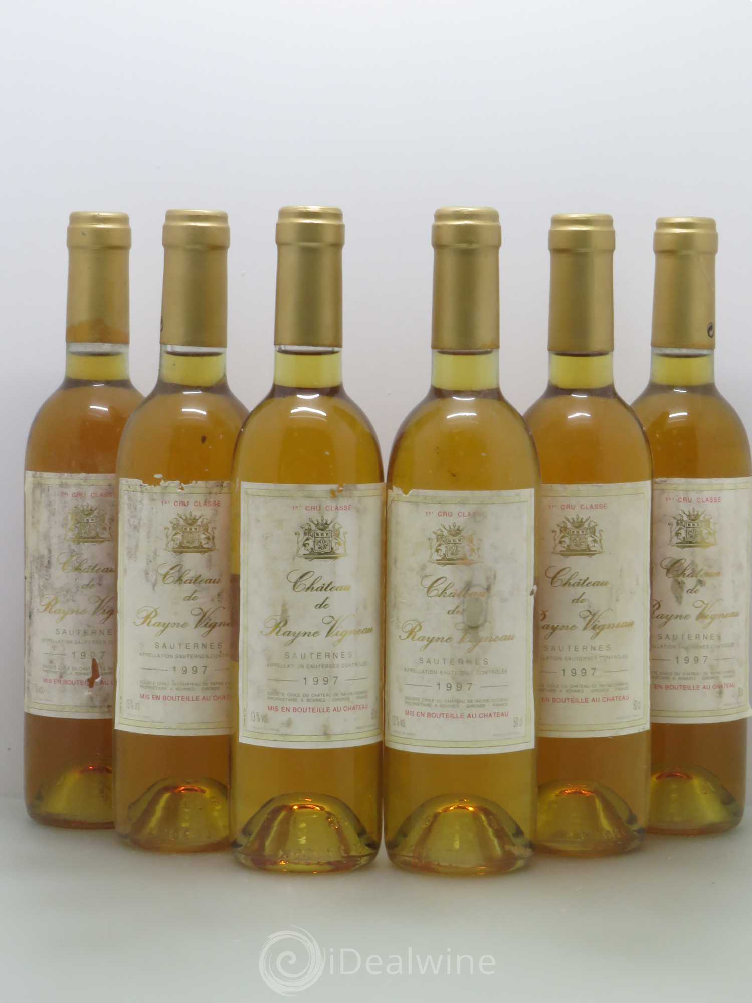 Château de Rayne Vigneau 1er Grand Cru Classé (50cl) (sans prix de réserve) 1997 - Lotto di 6 bottiglie - 0