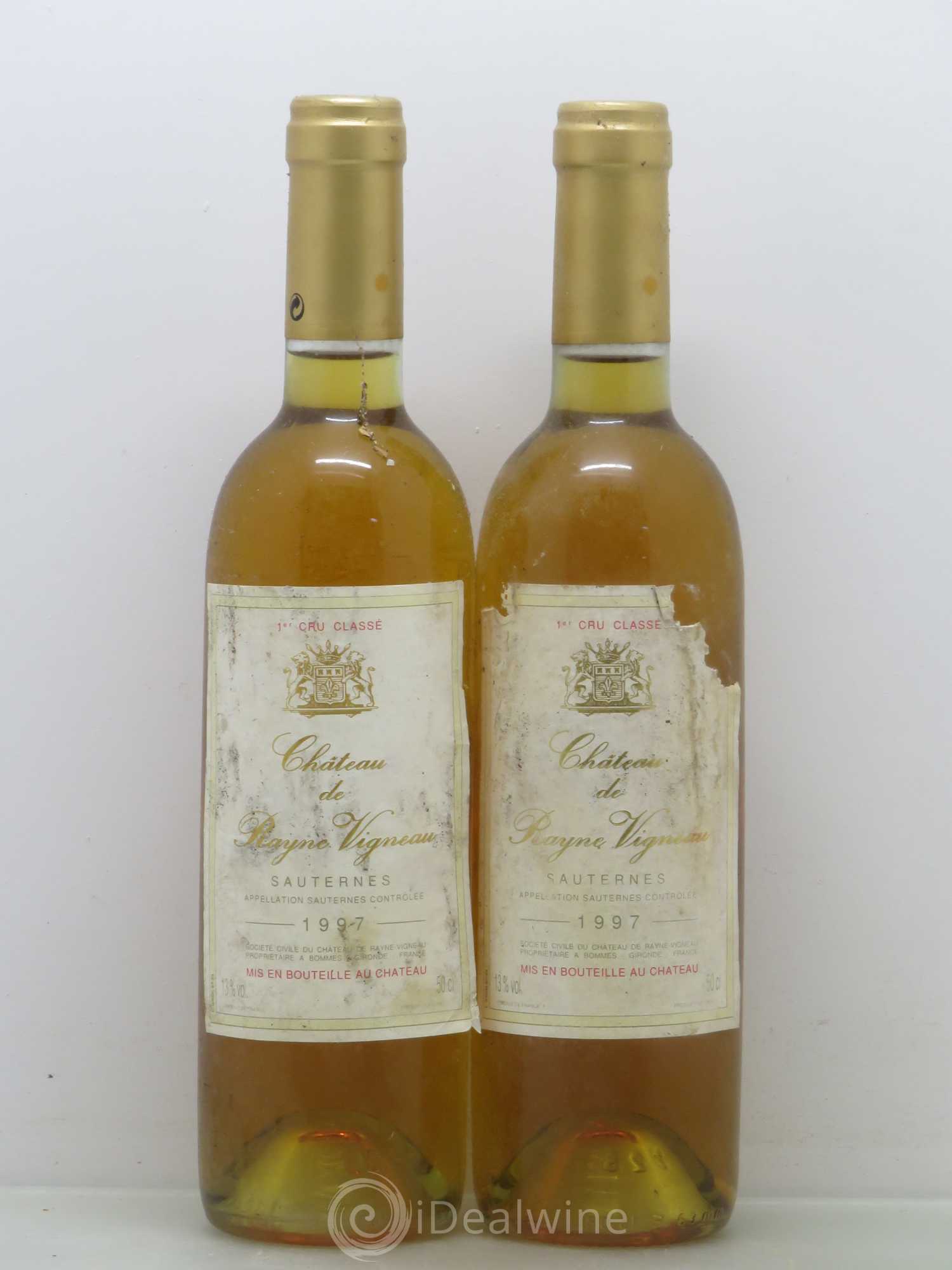Château de Rayne Vigneau 1er Grand Cru Classé 50cl (senza prezzo di riserva) 1997 - Lotto di 2 bottiglie - 0