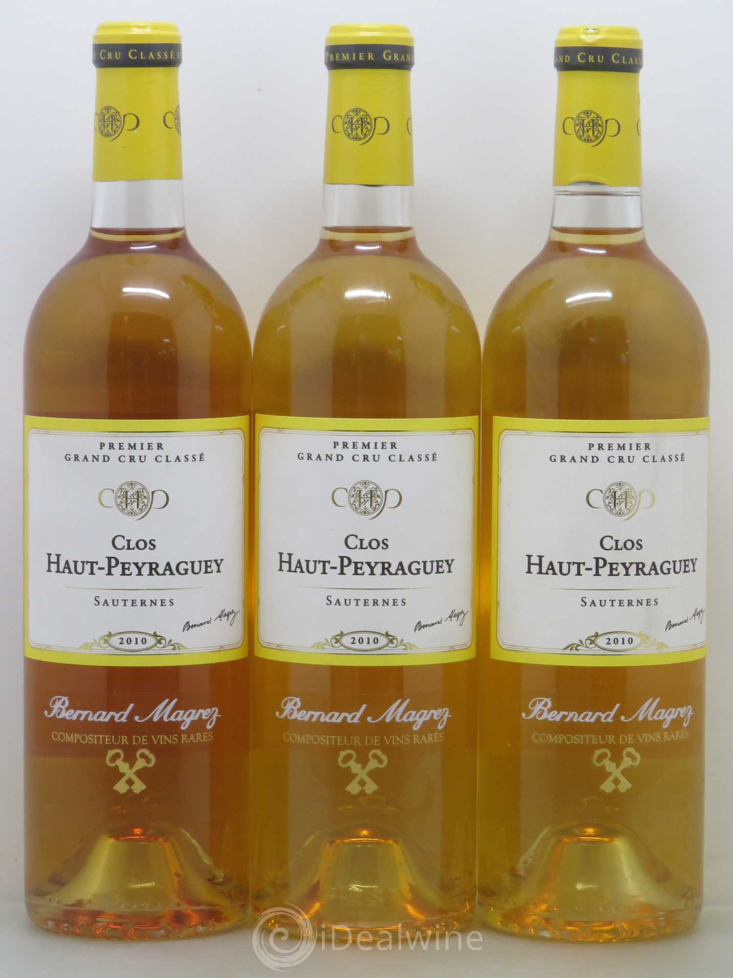 Clos Haut-Peyraguey 1er Grand Cru Classé 2010 - Lotto di 3 bottiglie - 0