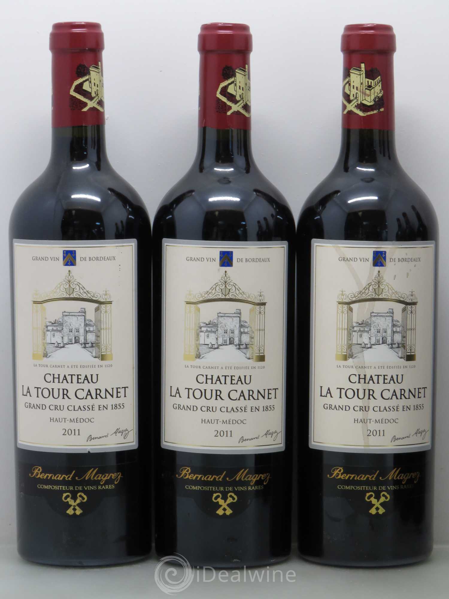 Château la Tour Carnet 4ème Grand Cru Classé 2011 - Lot de 6 bouteilles - 1