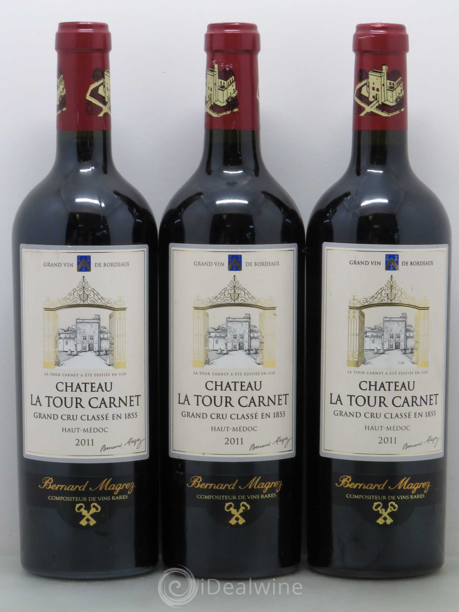 Château la Tour Carnet 4ème Grand Cru Classé 2011 - Lot de 6 bouteilles - 2