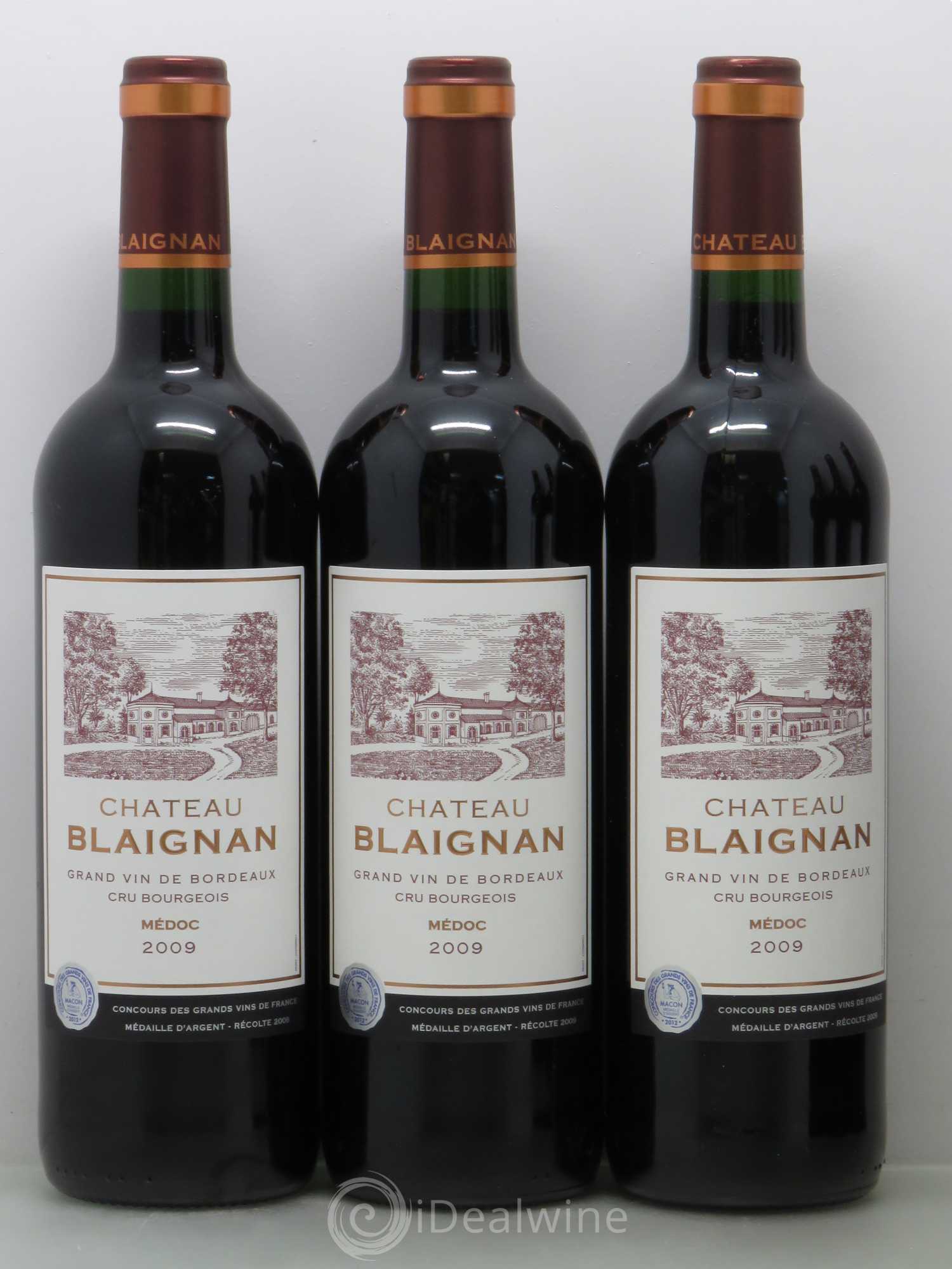 Château Blaignan Cru Bourgeois 2009 - Lot de 6 bouteilles - 1