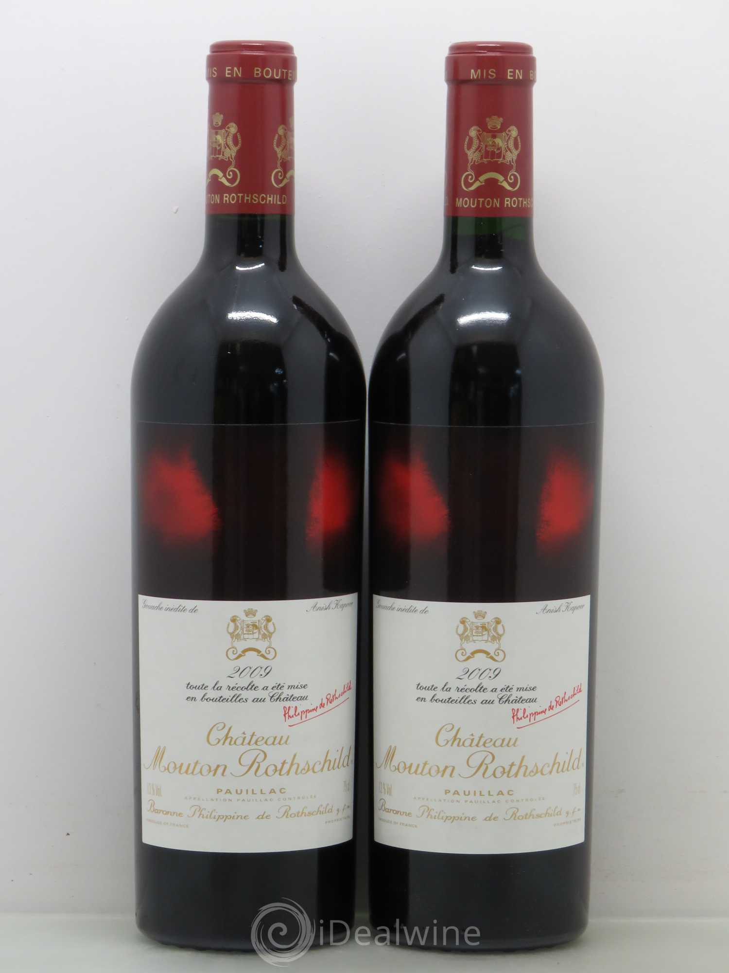 Château Mouton Rothschild 1er Grand Cru Classé 2009 - Lot de 2 bouteilles - 0