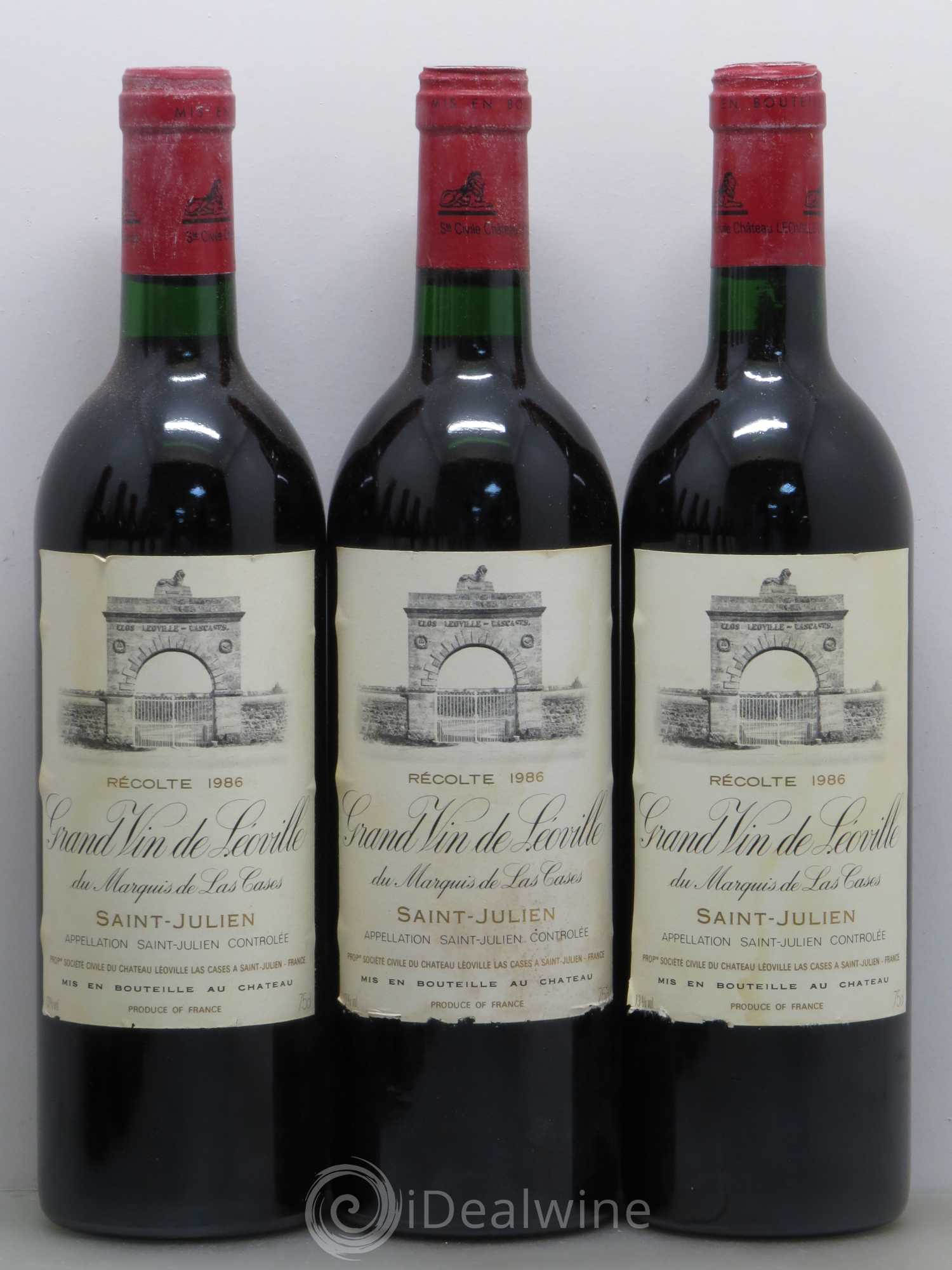 Château Léoville Las Cases 2ème Grand Cru Classé 1986 - Lot de 12 bouteilles - 2