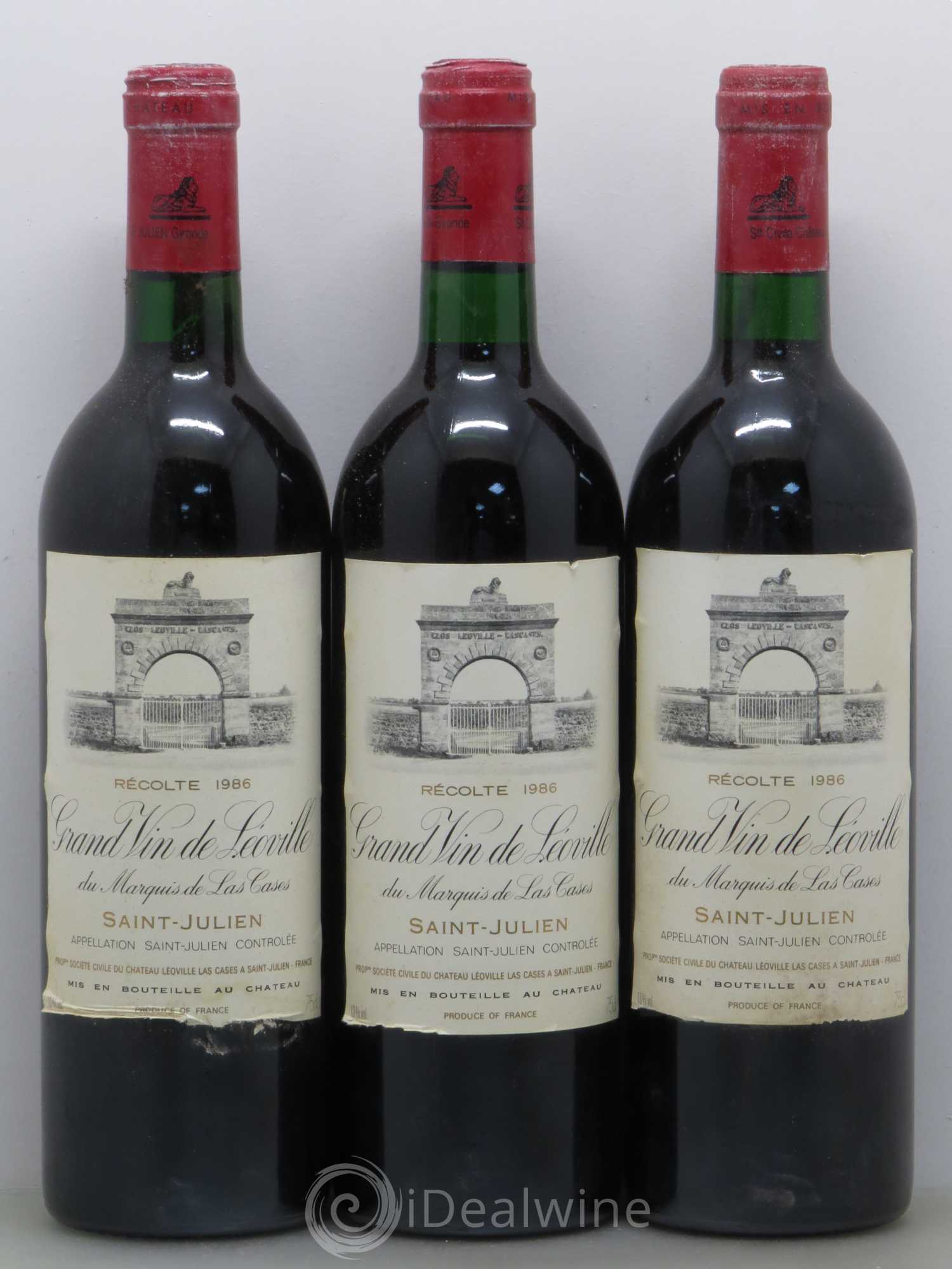 Château Léoville Las Cases 2ème Grand Cru Classé 1986 - Lot de 12 bouteilles - 4