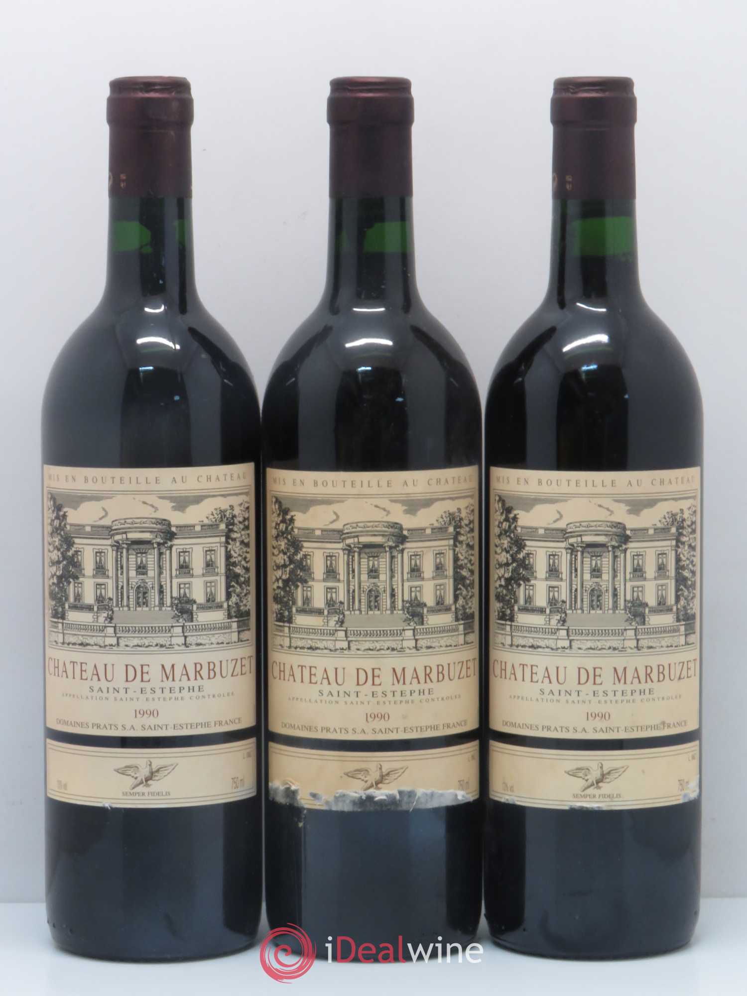 Château de Marbuzet Cru Bourgeois 1990 - Lot de 12 bouteilles - 3