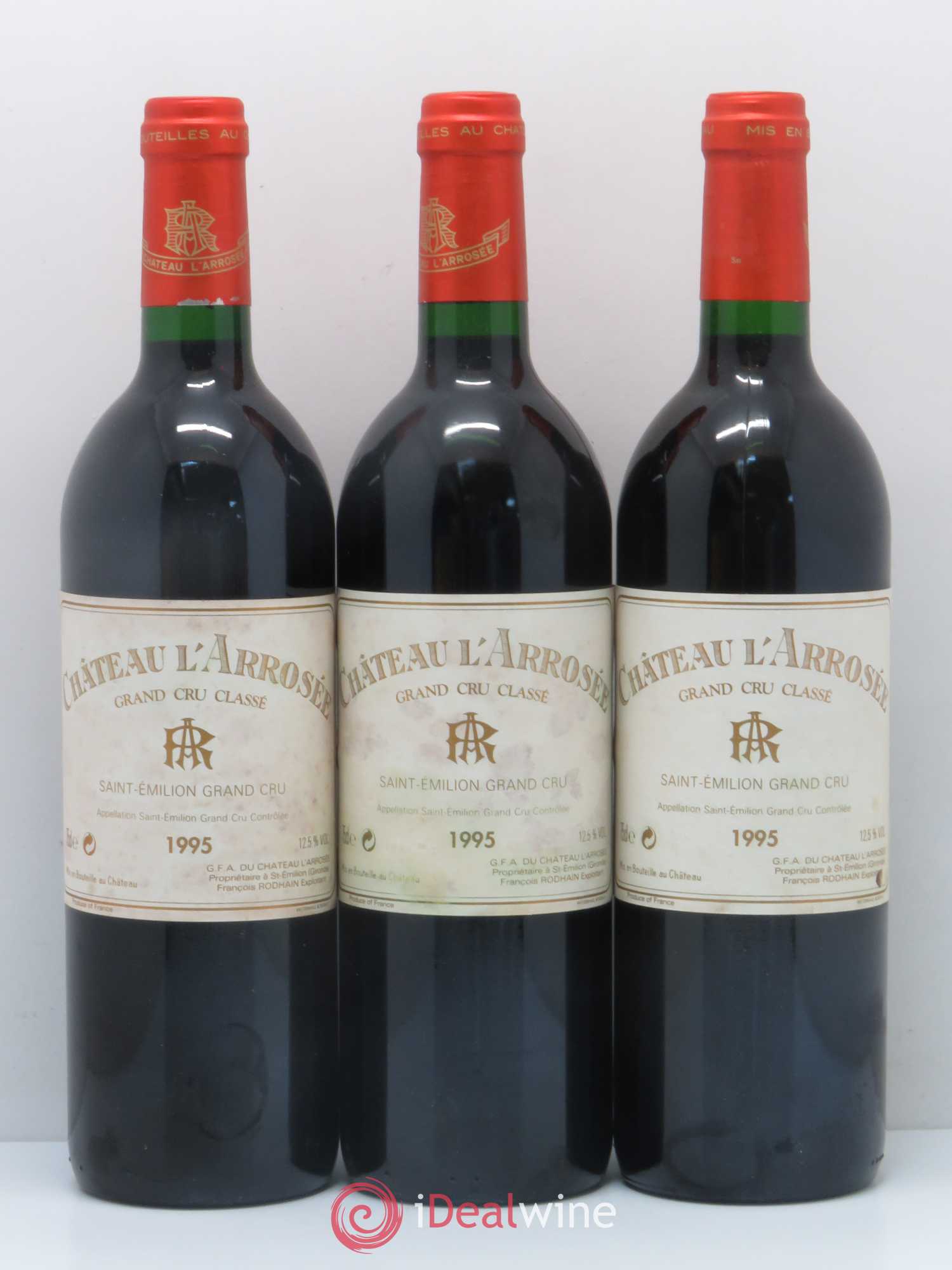 Château l' Arrosée Grand Cru Classé 1995 - Lot de 12 bouteilles - 3