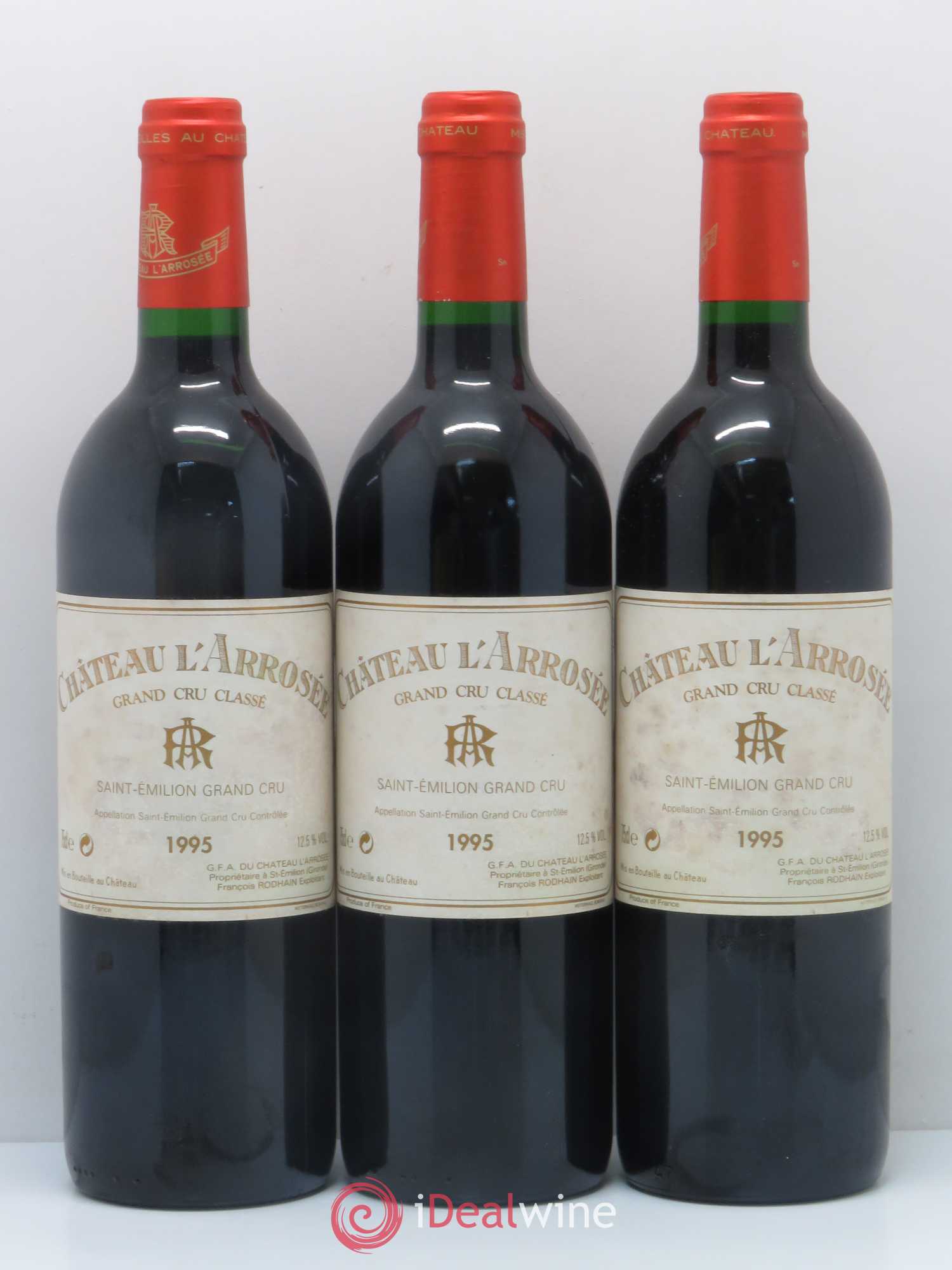 Château l' Arrosée Grand Cru Classé 1995 - Lot de 12 bouteilles - 4