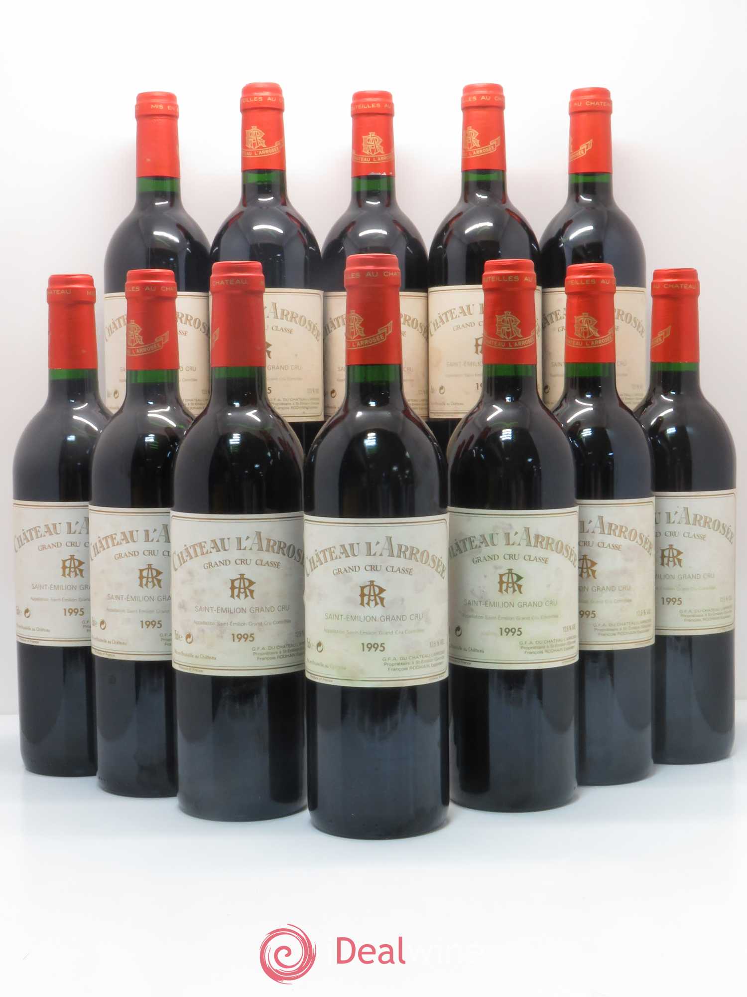 Château l' Arrosée Grand Cru Classé 1995 - Lot de 12 bouteilles - 0