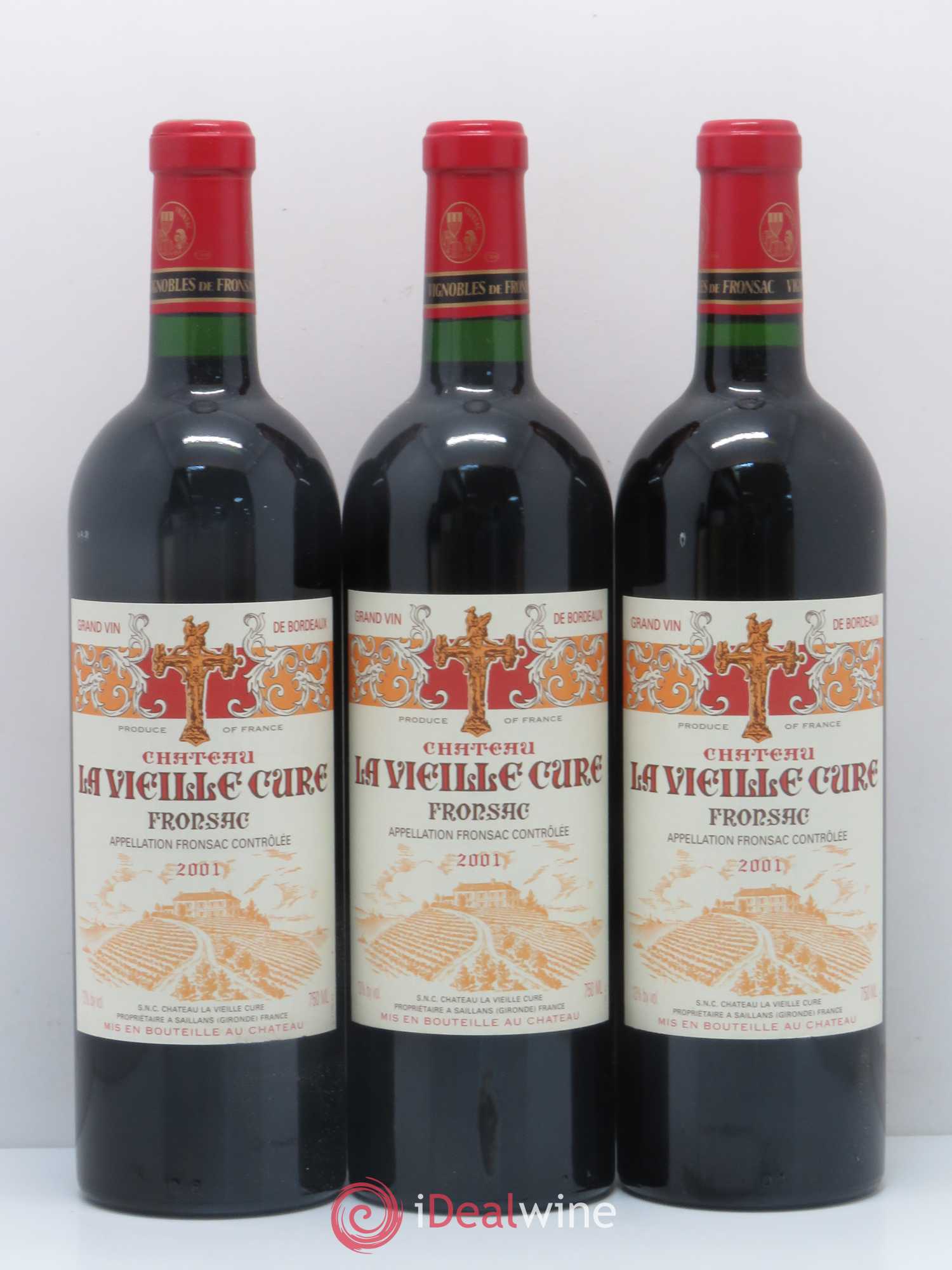 Château La Vieille Cure 2001 - Lot de 12 bouteilles - 1
