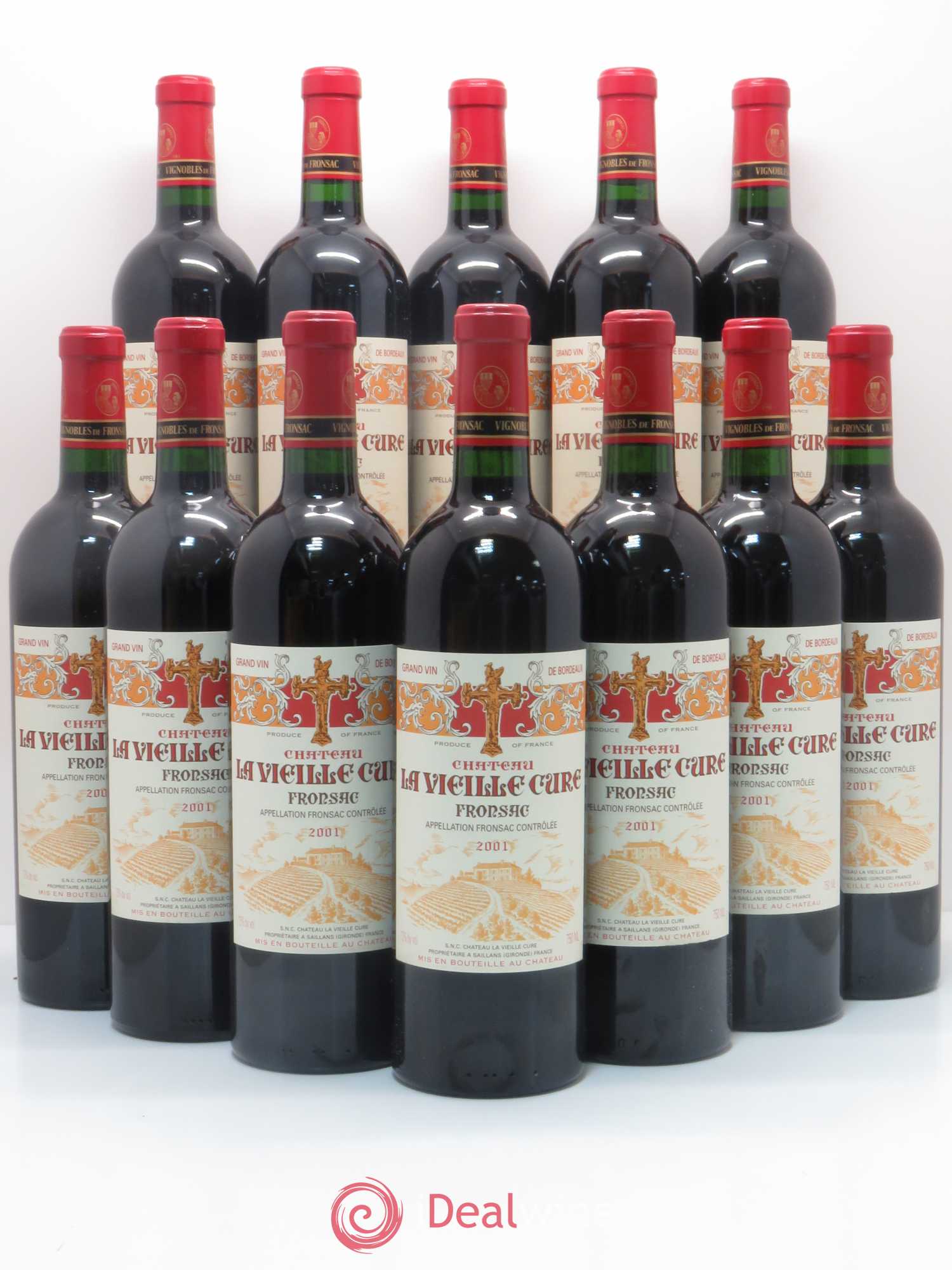 Château La Vieille Cure 2001 - Lot de 12 bouteilles - 0