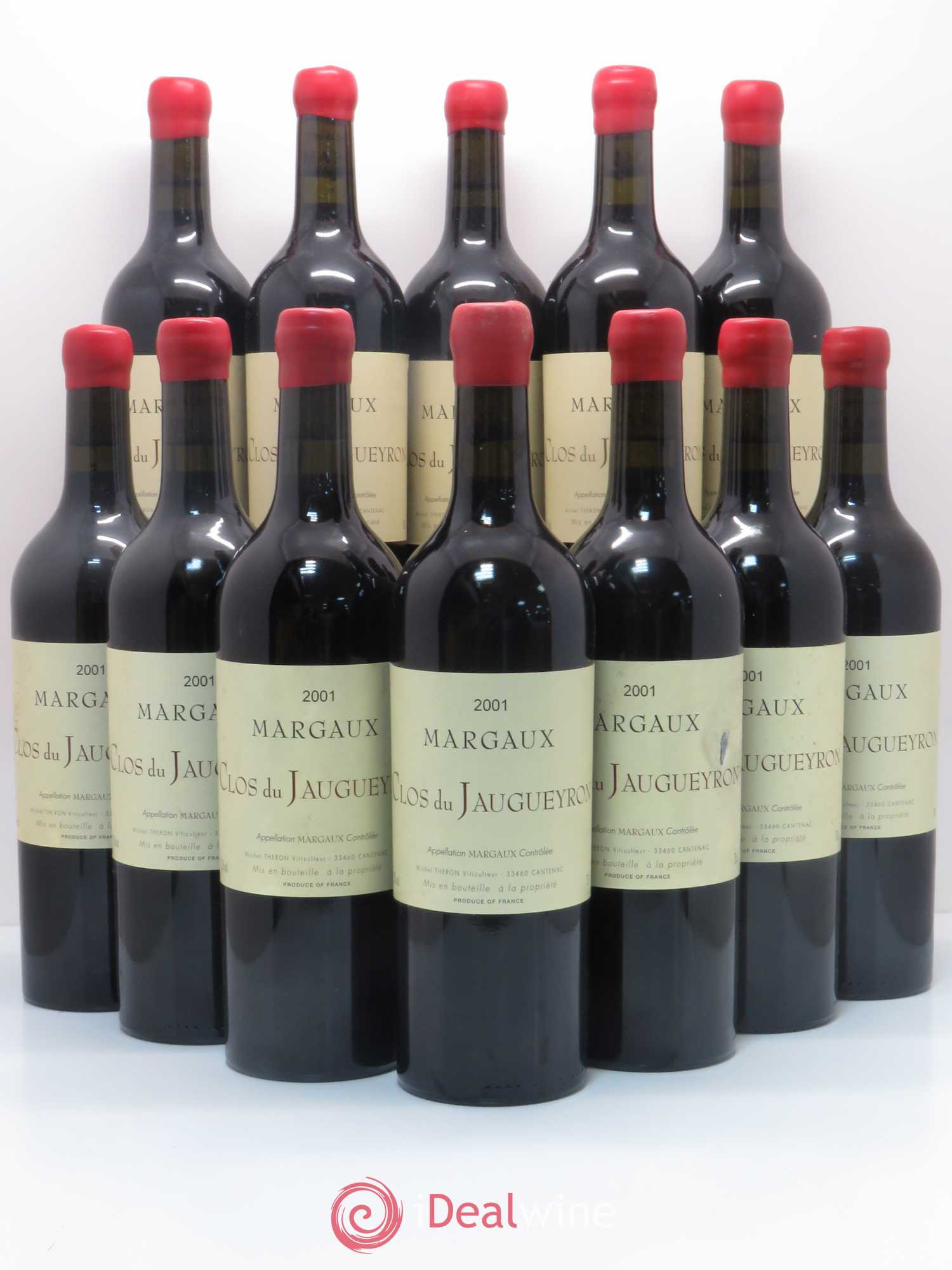 Clos du Jaugueyron Margaux 2001 - Lot de 12 bouteilles - 0
