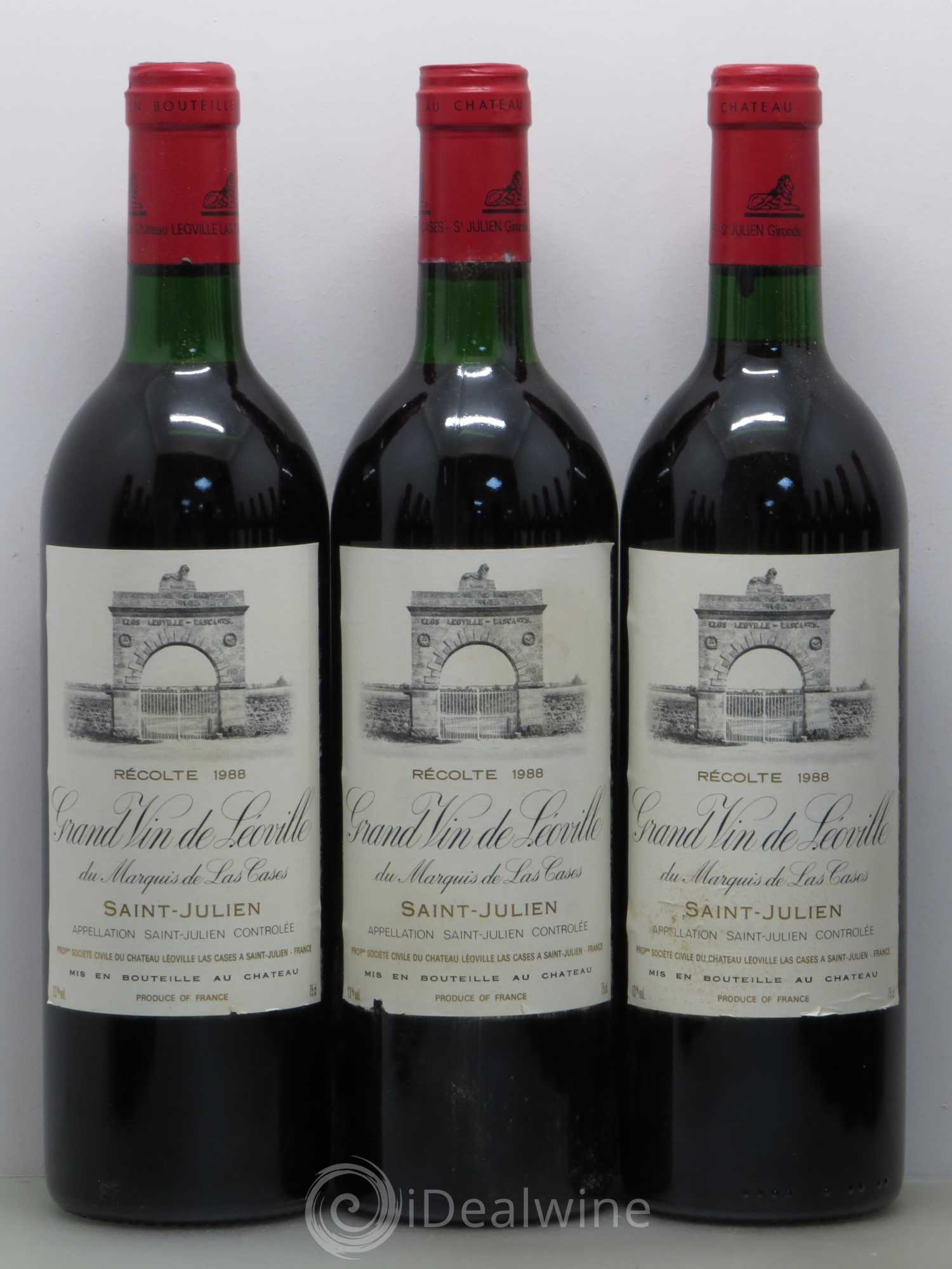 Château Léoville Las Cases 2ème Grand Cru Classé 1988 - Lot de 12 bouteilles - 1