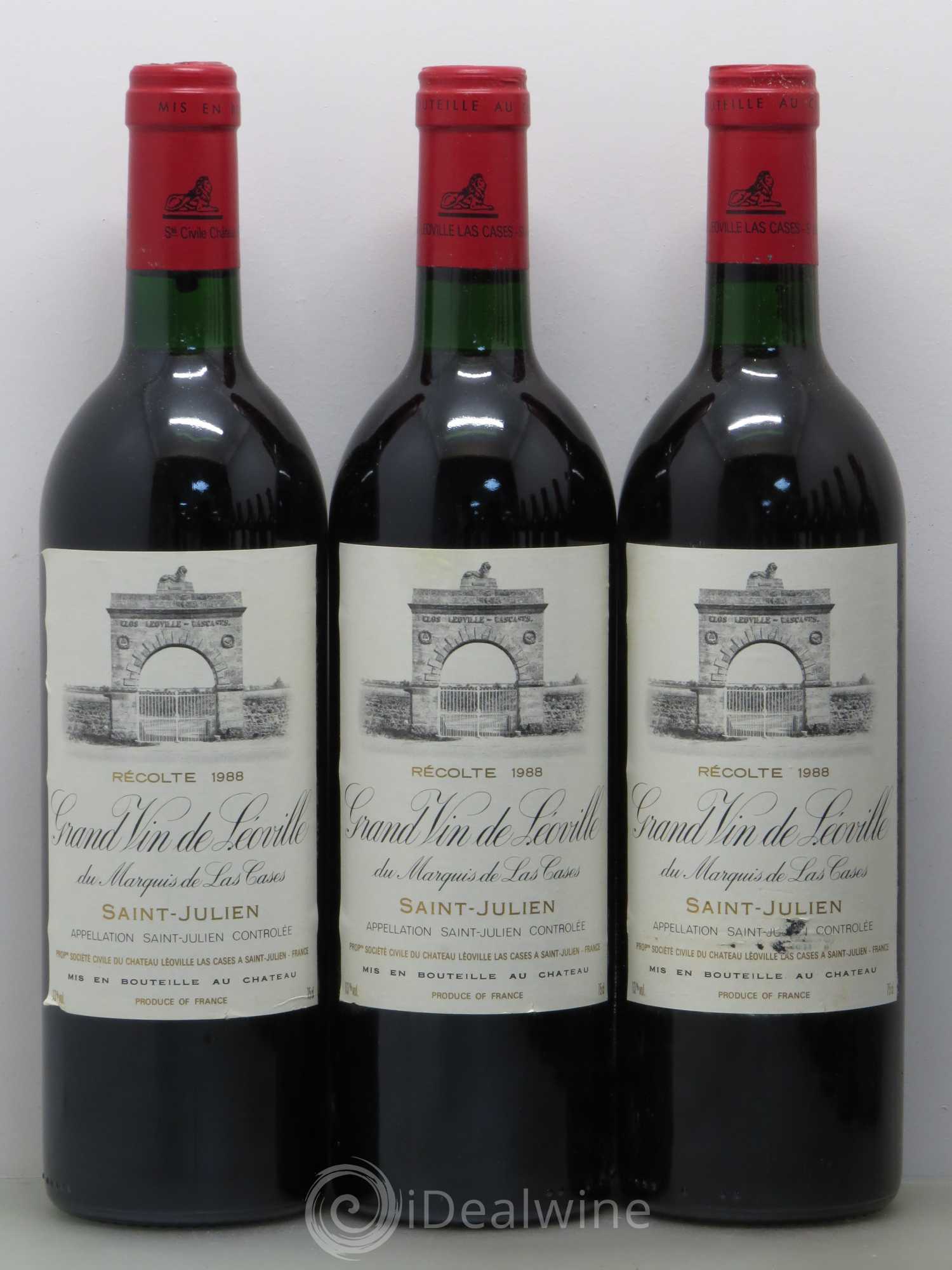 Château Léoville Las Cases 2ème Grand Cru Classé 1988 - Lot de 12 bouteilles - 2