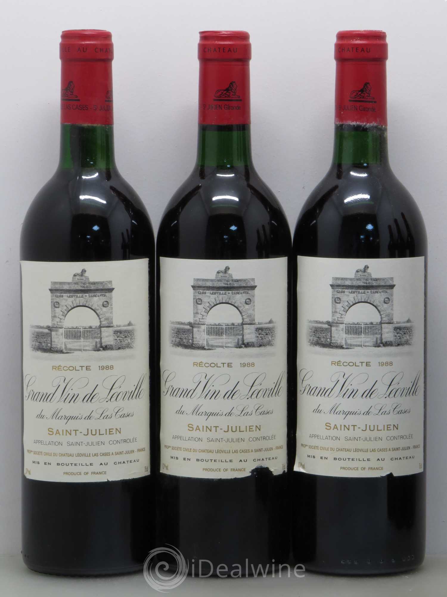 Château Léoville Las Cases 2ème Grand Cru Classé 1988 - Lot de 12 bouteilles - 3