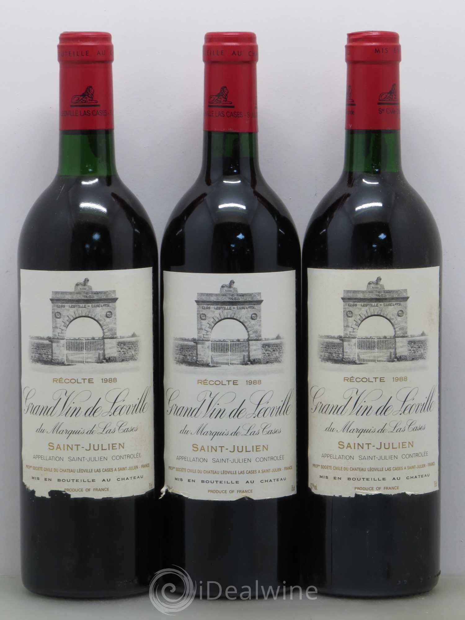Château Léoville Las Cases 2ème Grand Cru Classé 1988 - Lot de 12 bouteilles - 4