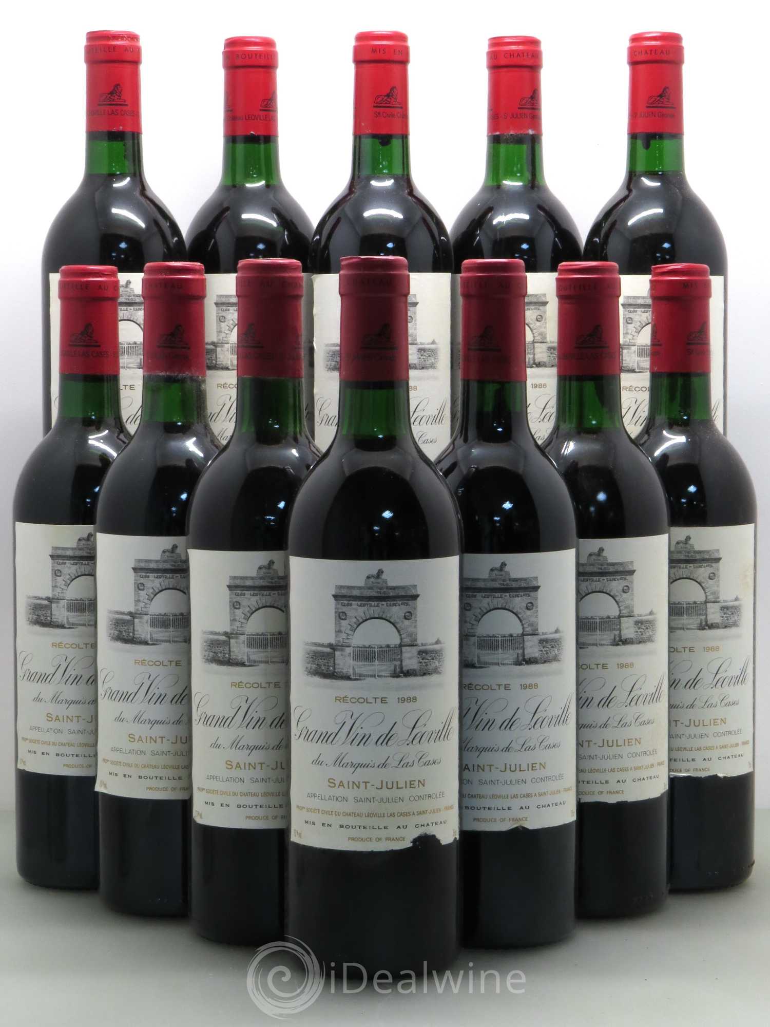 Château Léoville Las Cases 2ème Grand Cru Classé 1988 - Lot de 12 bouteilles - 0
