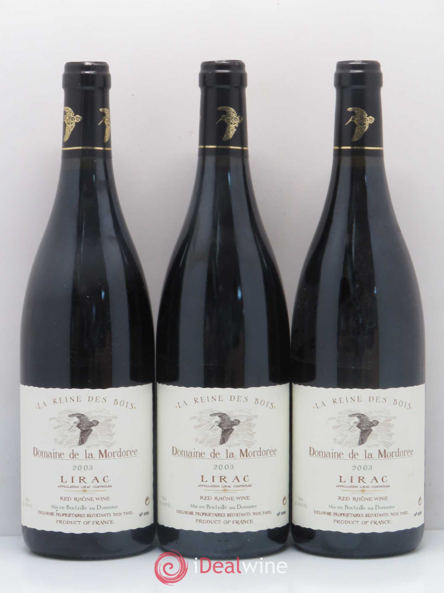 Lirac Cuvée Reine des Bois La Mordorée (Domaine de) 2003 - Lot de 12 bouteilles - 1