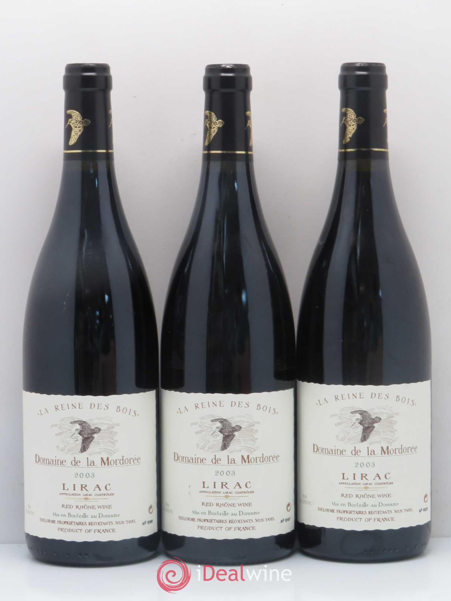 Lirac Cuvée Reine des Bois La Mordorée (Domaine de) 2003 - Lot de 12 bouteilles - 4