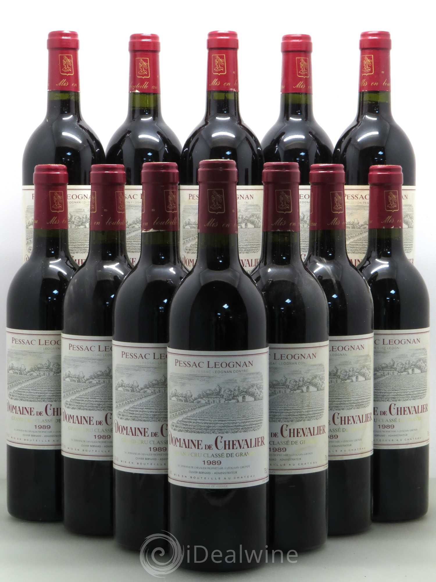 Domaine de Chevalier Cru Classé de Graves 1989 - Lot de 12 bouteilles - 0