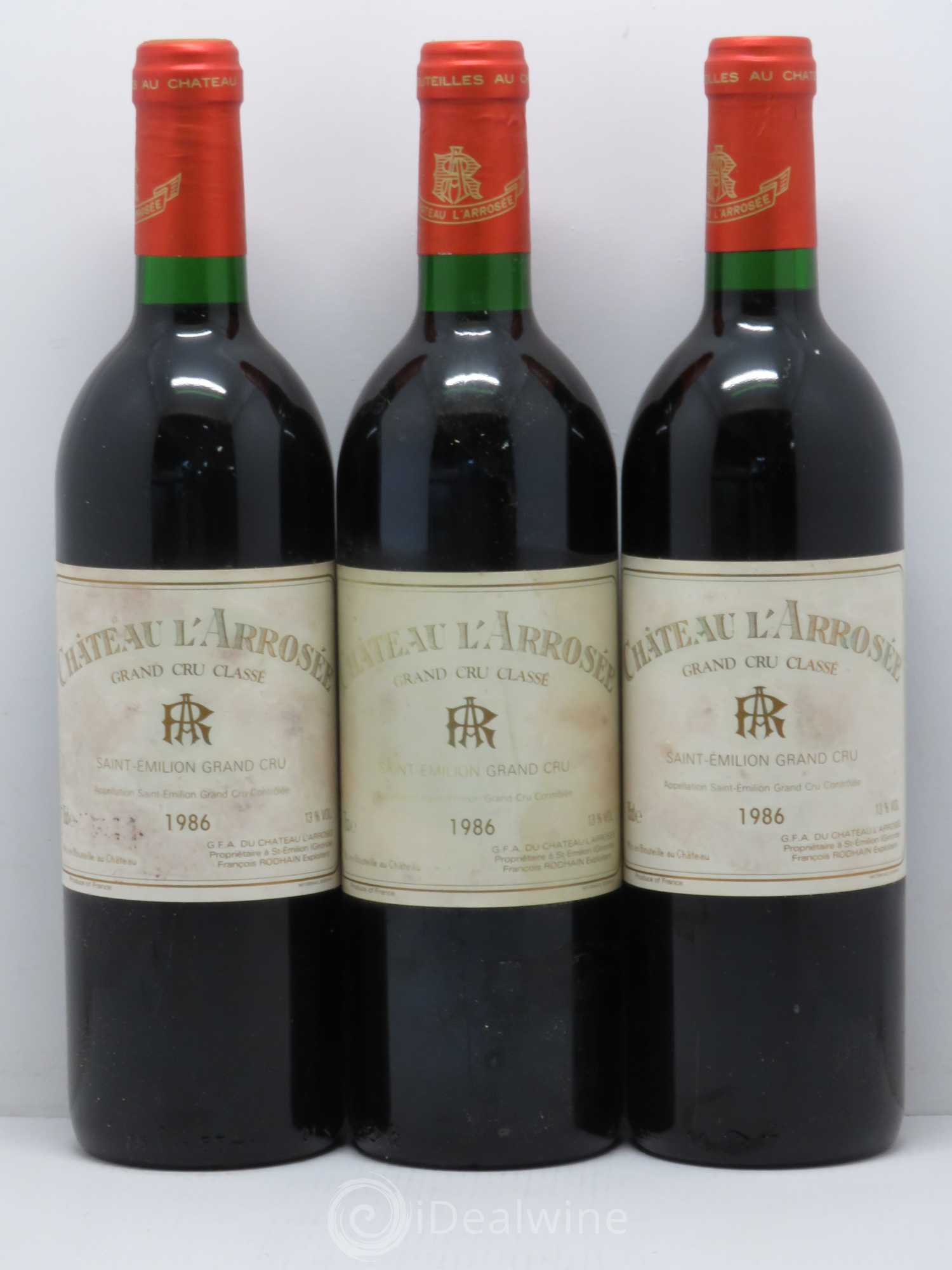 Château l' Arrosée Grand Cru Classé 1986 - Lot de 12 bouteilles - 4