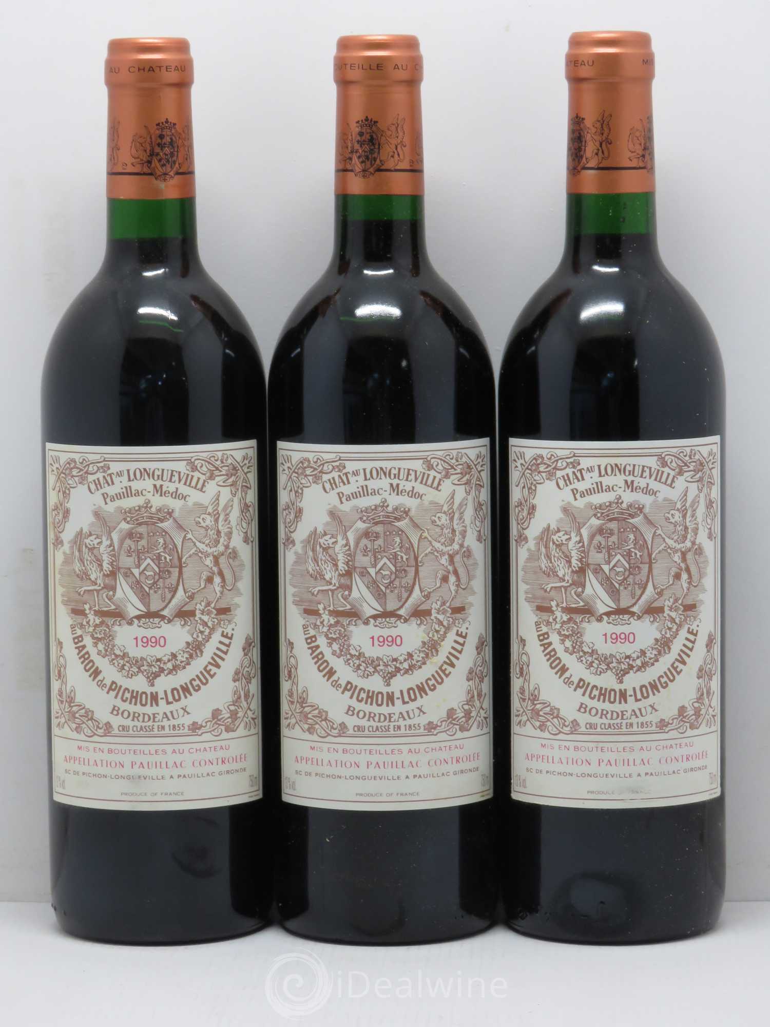 Pichon Longueville Baron 2ème Grand Cru Classé 1990 - Lot de 12 bouteilles - 1