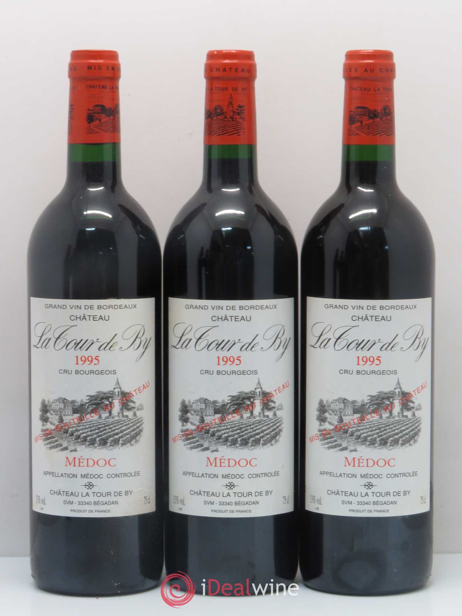 Château La Tour de By Cru Bourgeois (sans prix de réserve) 1995 - Lot de 6 bouteilles - 1
