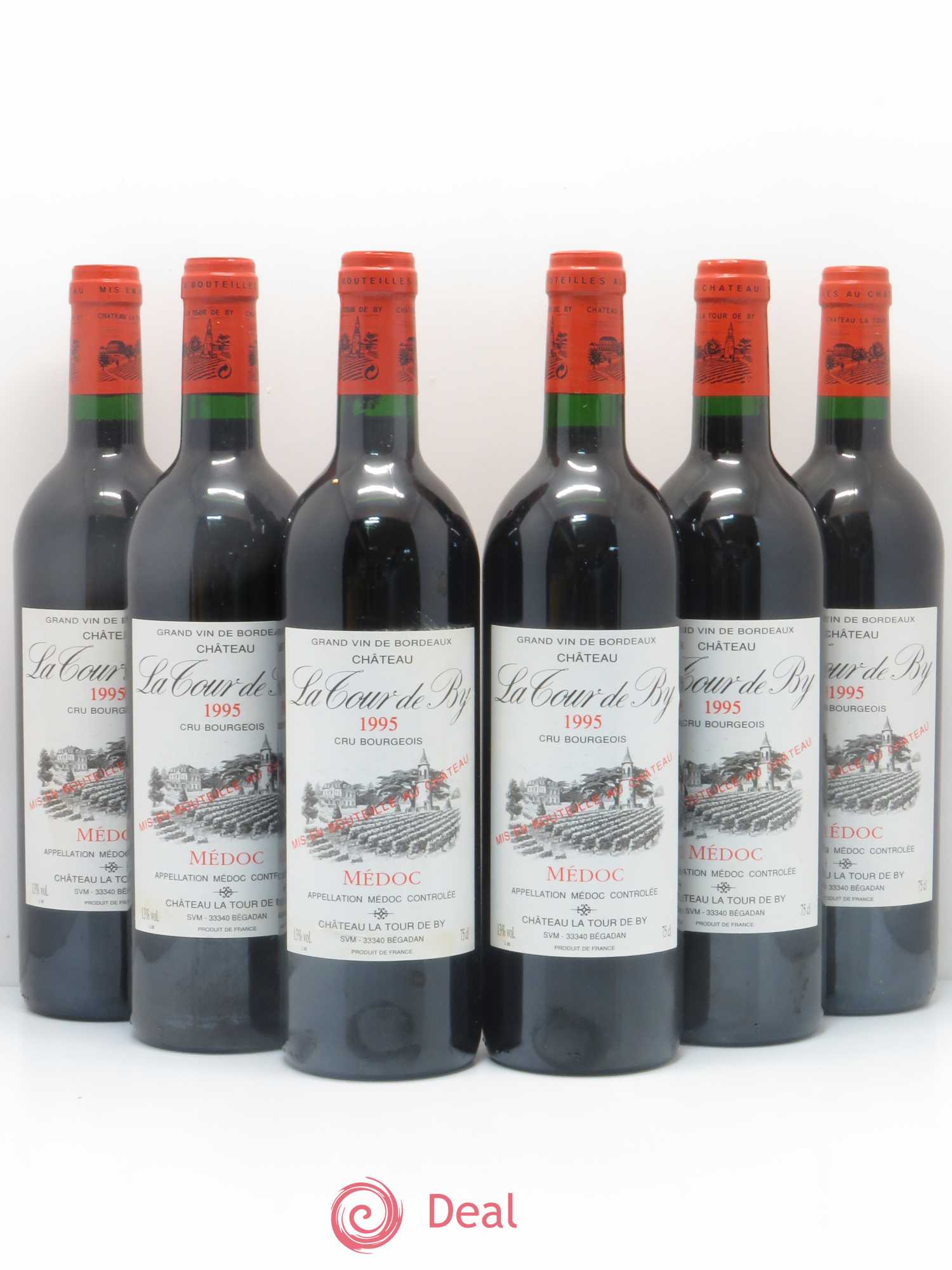 Château La Tour de By Cru Bourgeois (sans prix de réserve) 1995 - Lot de 6 bouteilles - 0