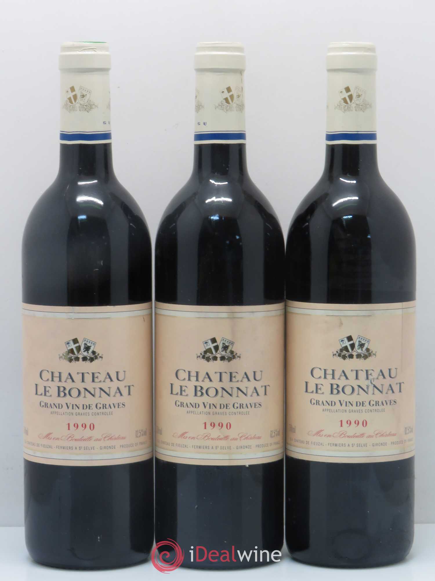 Graves Château Le Bonnat 1990 - Lot de 12 bouteilles - 3