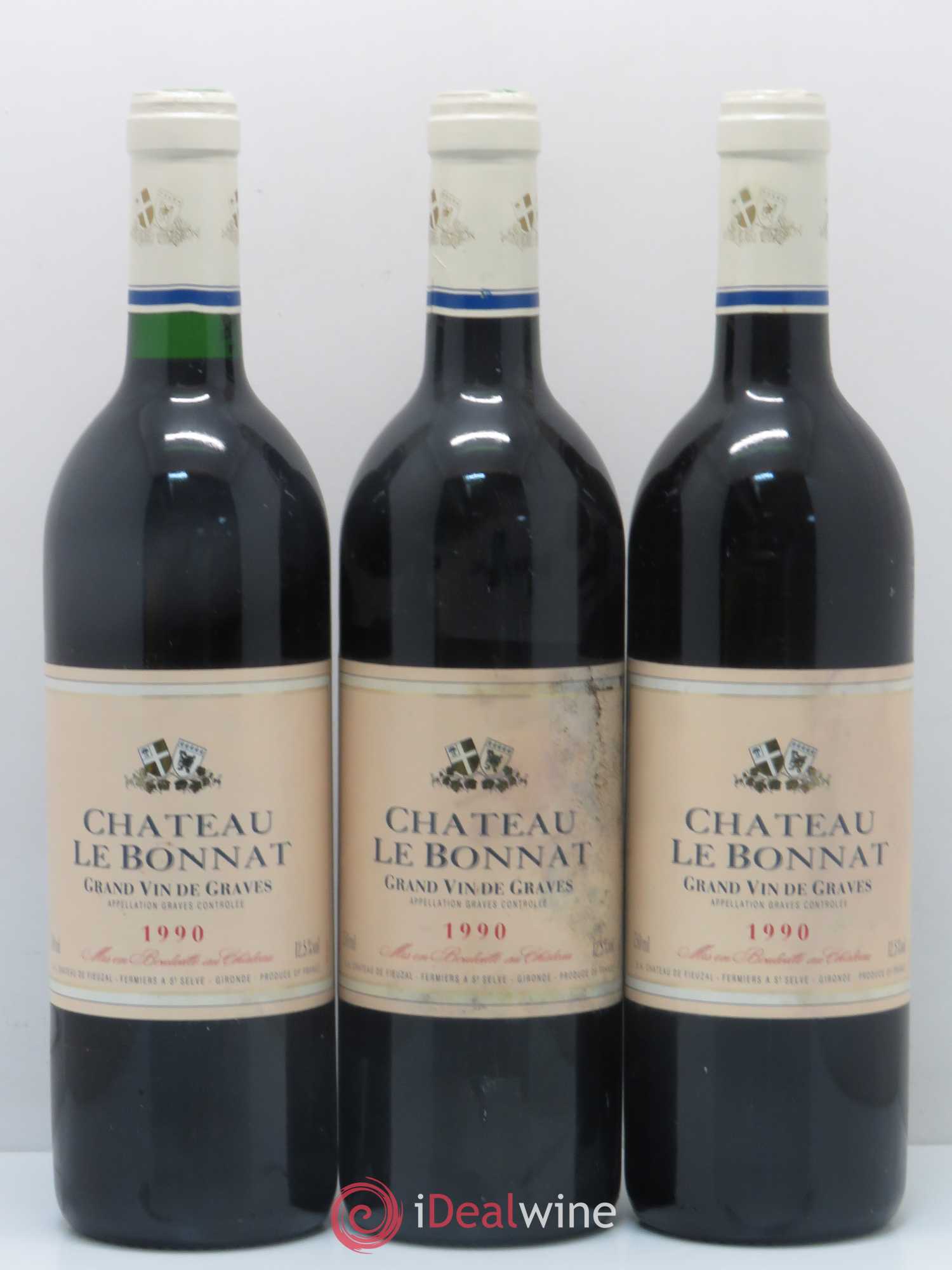 Graves Château Le Bonnat 1990 - Lot de 12 bouteilles - 4