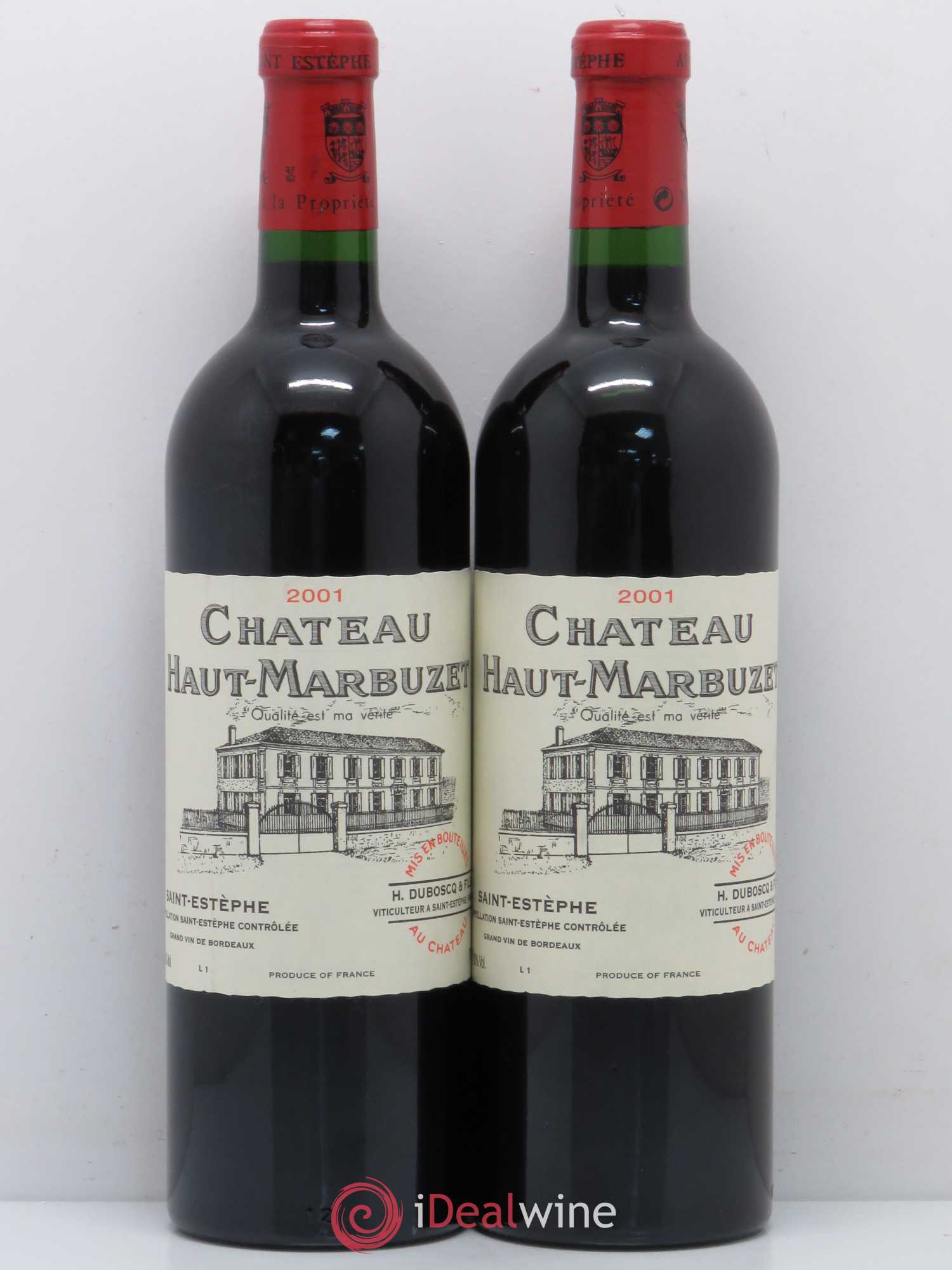 Château Haut Marbuzet 2001 - Lot de 5 bouteilles - 2