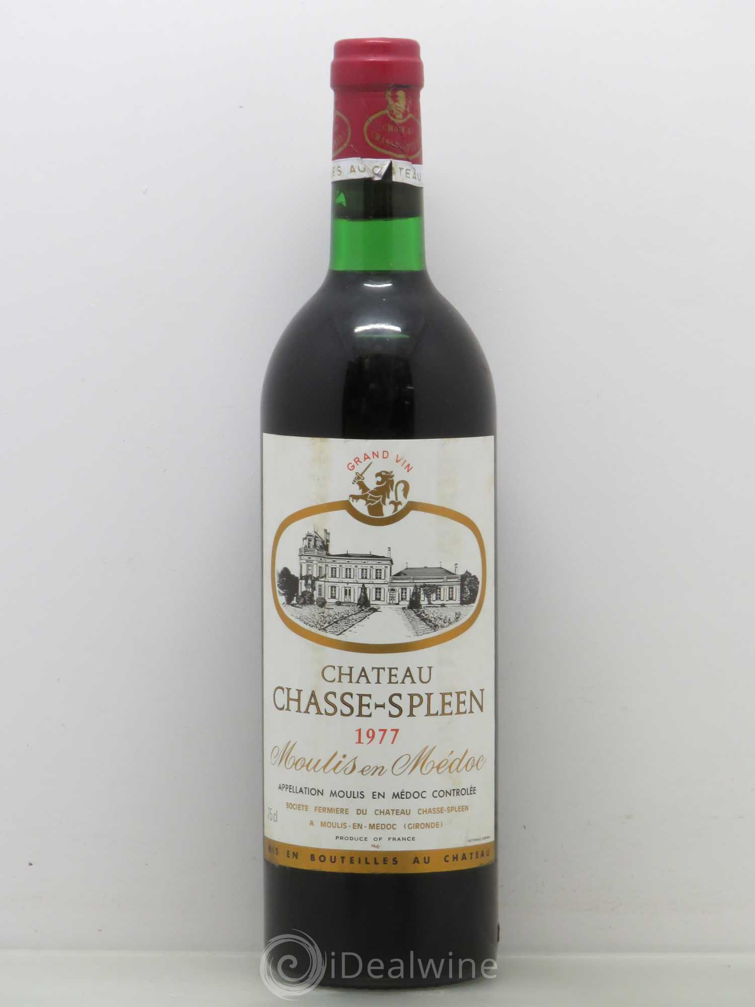 Château Chasse Spleen 1977 - Lot de 1 bouteille - 0