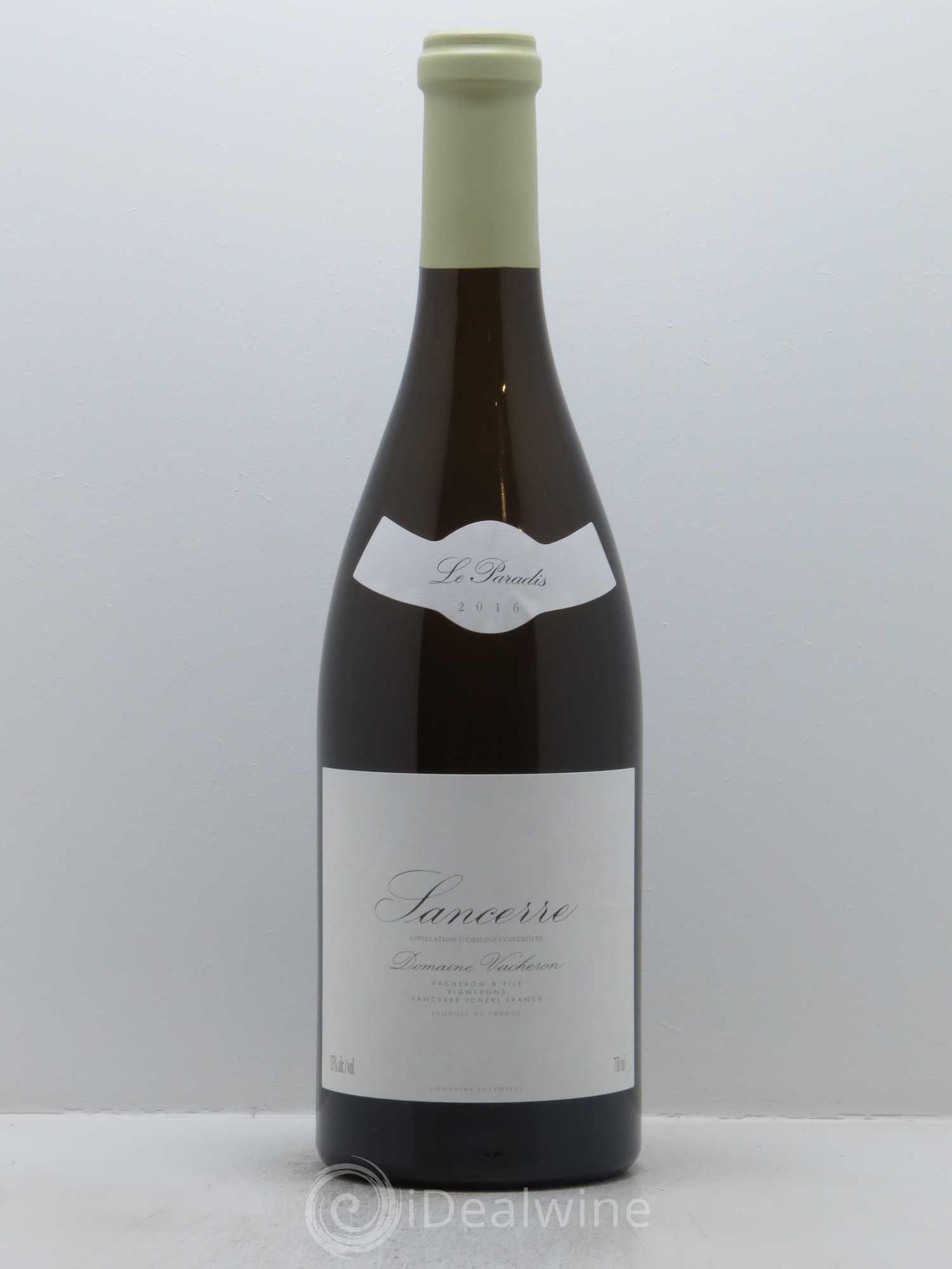 Sancerre Le Paradis Domaine Vacheron et Fils 2016 - Lot de 1 bouteille - 0