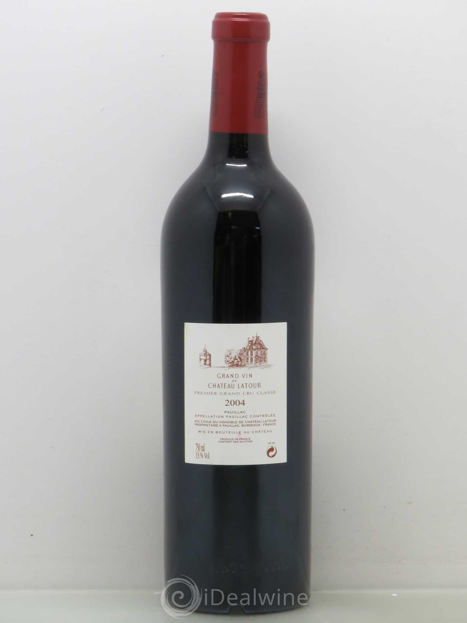 Château Latour 1er Grand Cru Classé 2004 - Lot de 1 bouteille - 1