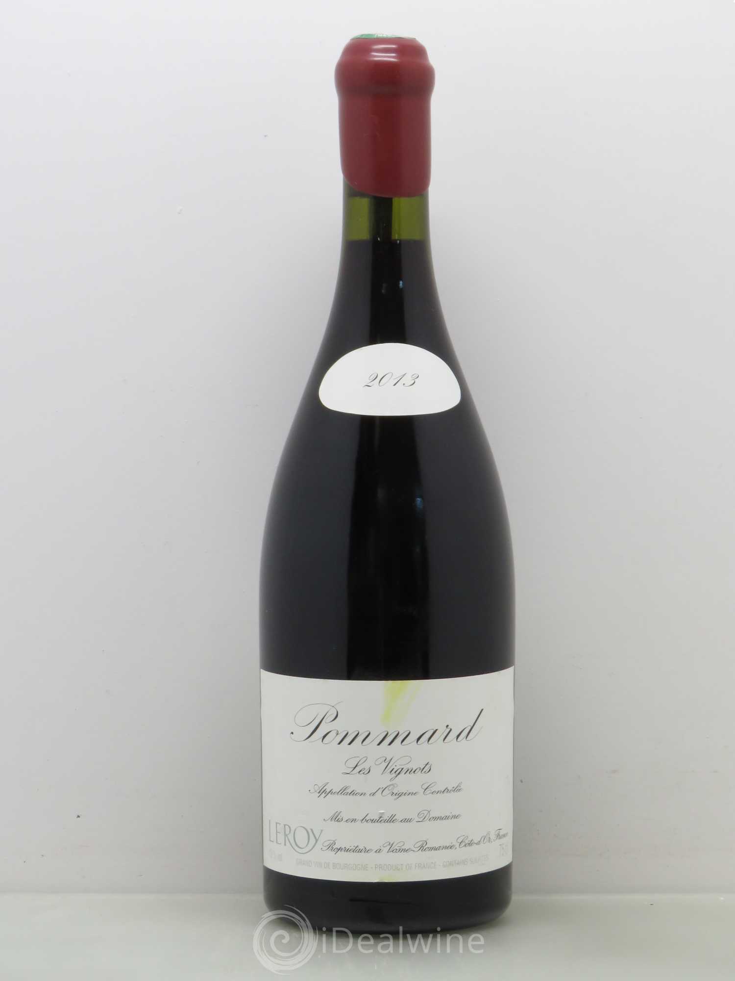 Pommard Les Vignots Leroy (Domaine) 2013 - Lot de 1 bouteille - 0