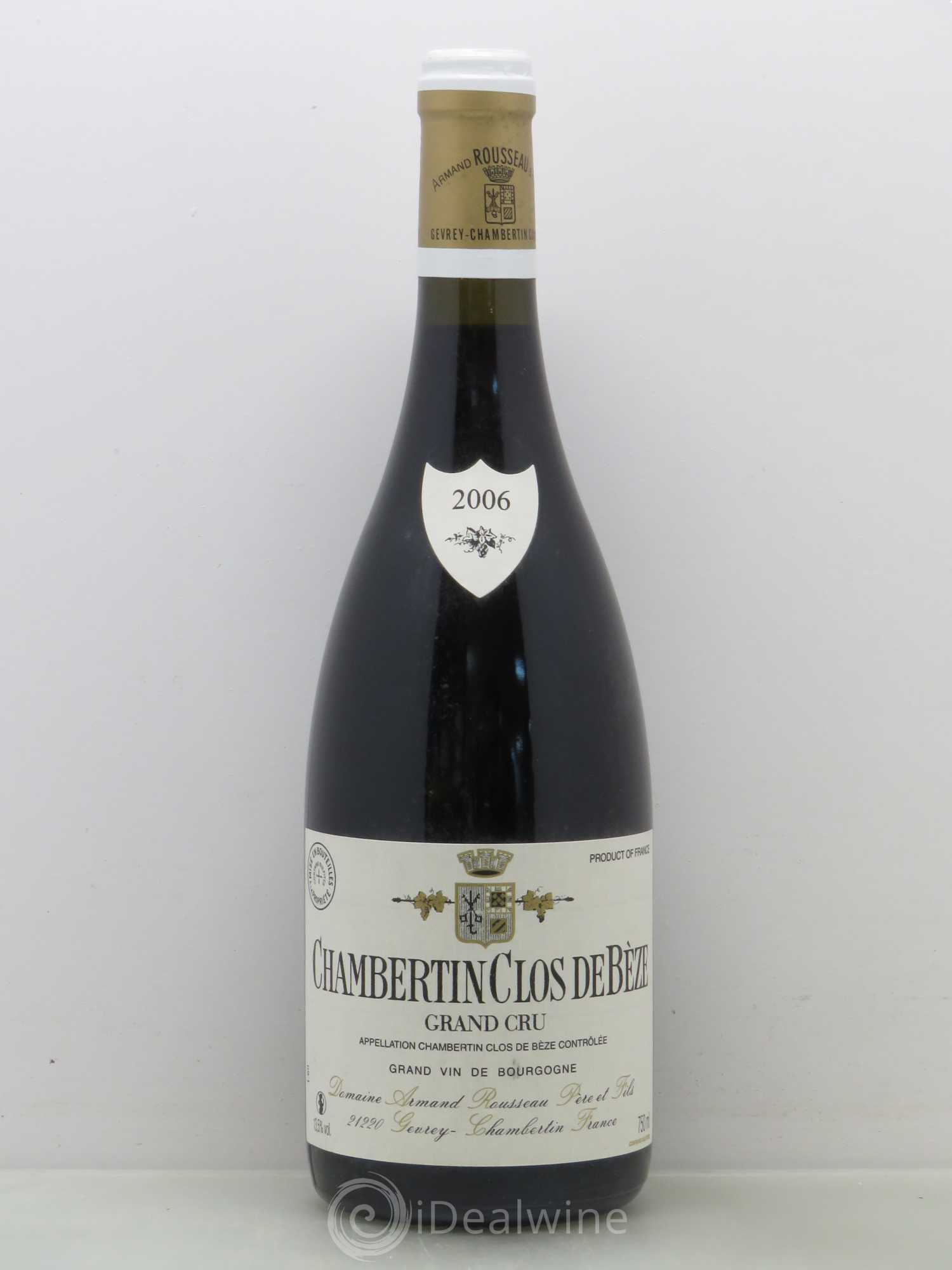 Chambertin Clos de Bèze Grand Cru Armand Rousseau (Domaine) 2006 - Lot de 1 bouteille - 0