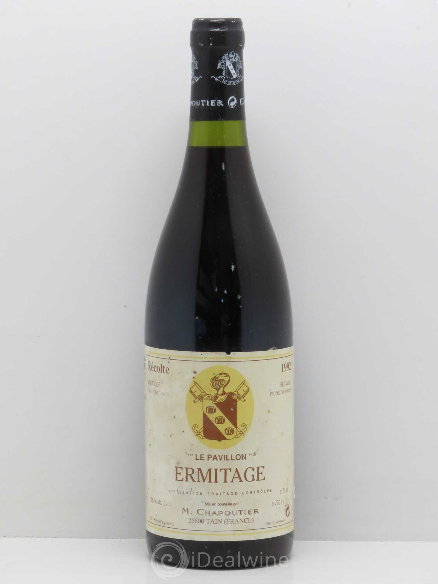 Hermitage Ermitage Le Pavillon Chapoutier 1992 - Lot de 1 bouteille - 0