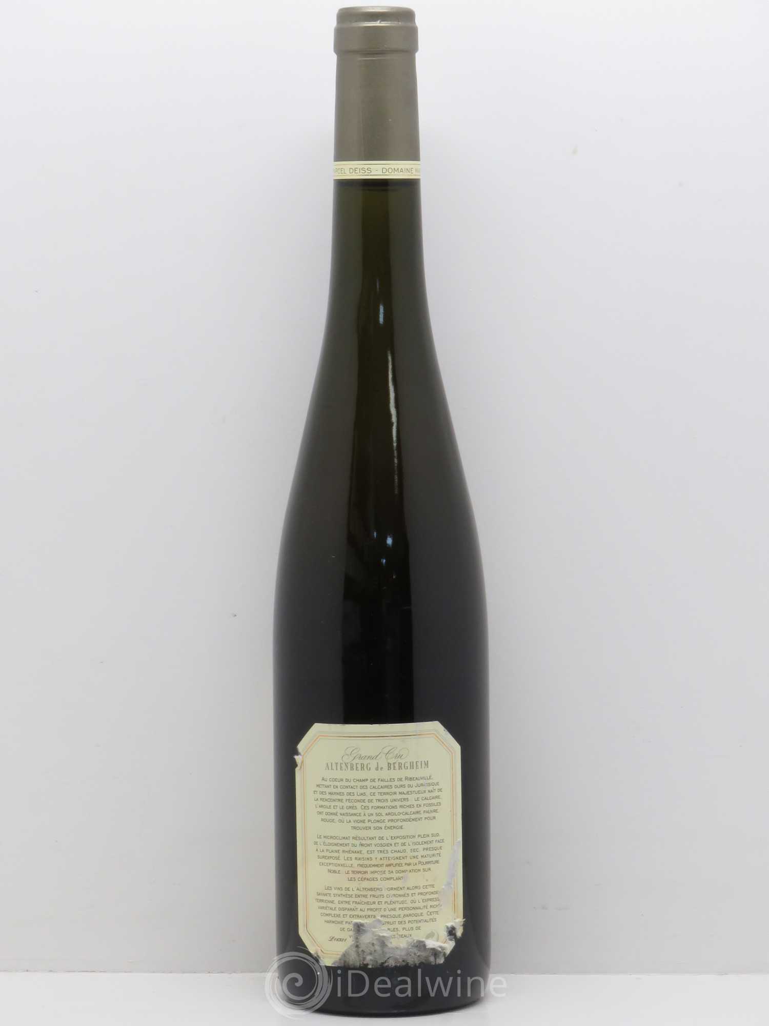 Riesling Grand Cru Altenberg de Bergheim - Marcel Deiss 1996 - Posten von 1 Flasche - 1