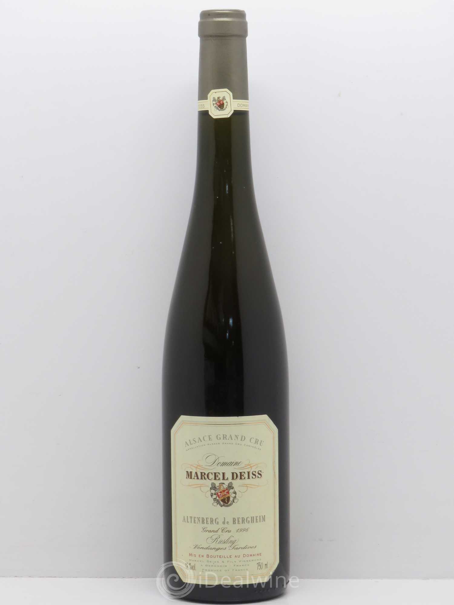 Riesling Grand Cru Altenberg de Bergheim - Marcel Deiss 1996 - Posten von 1 Flasche - 0