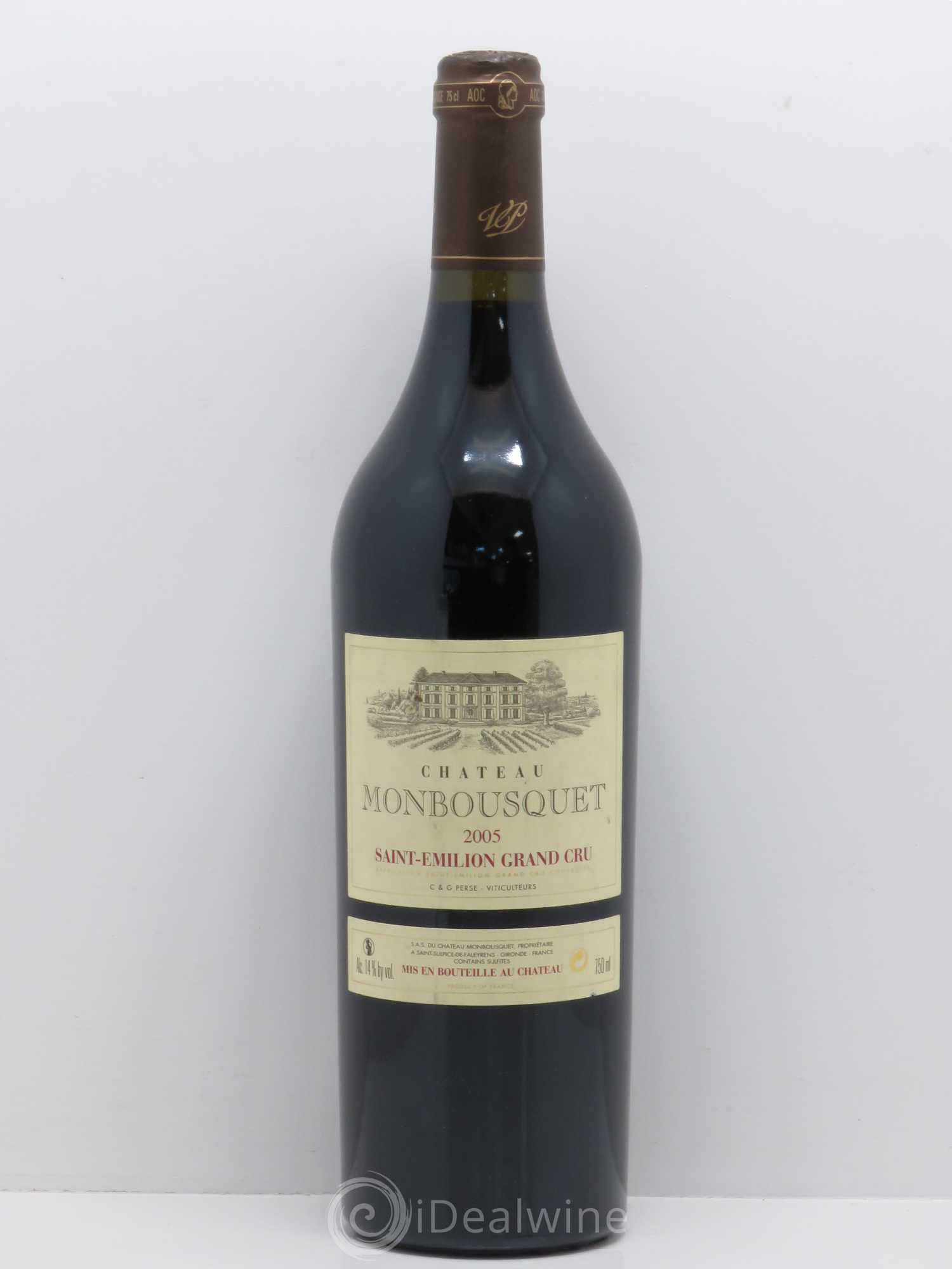 Château Monbousquet Grand Cru Classé 2005 - Lot de 1 bouteille - 0